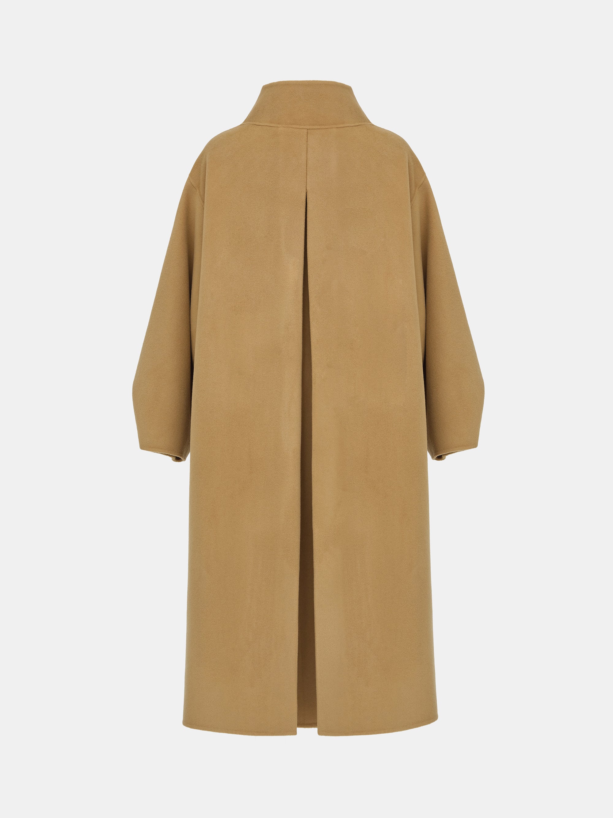 Wool-Cashmere Blend Coat, Camel