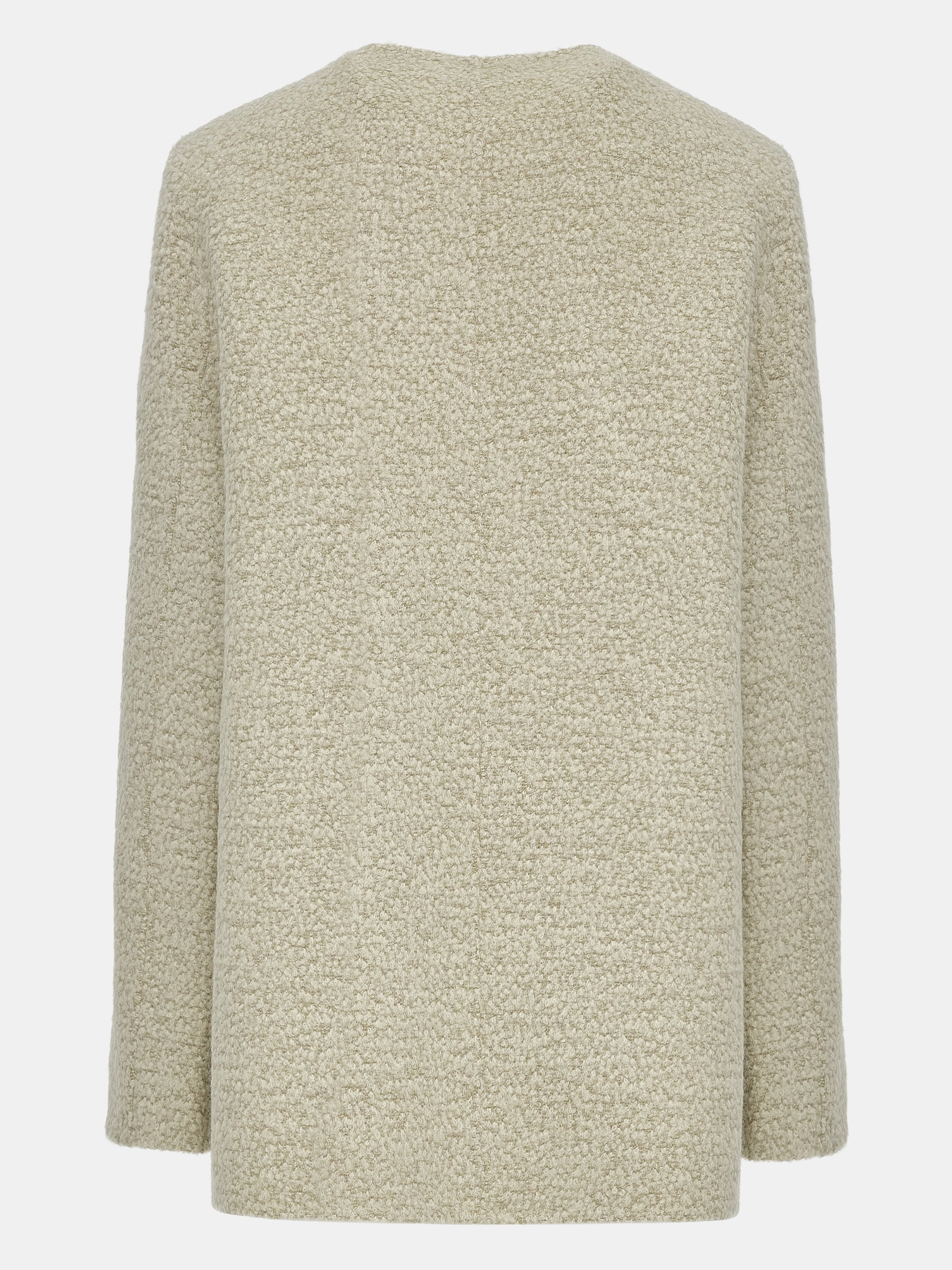 Wool-Blend Button Jacket, Sage