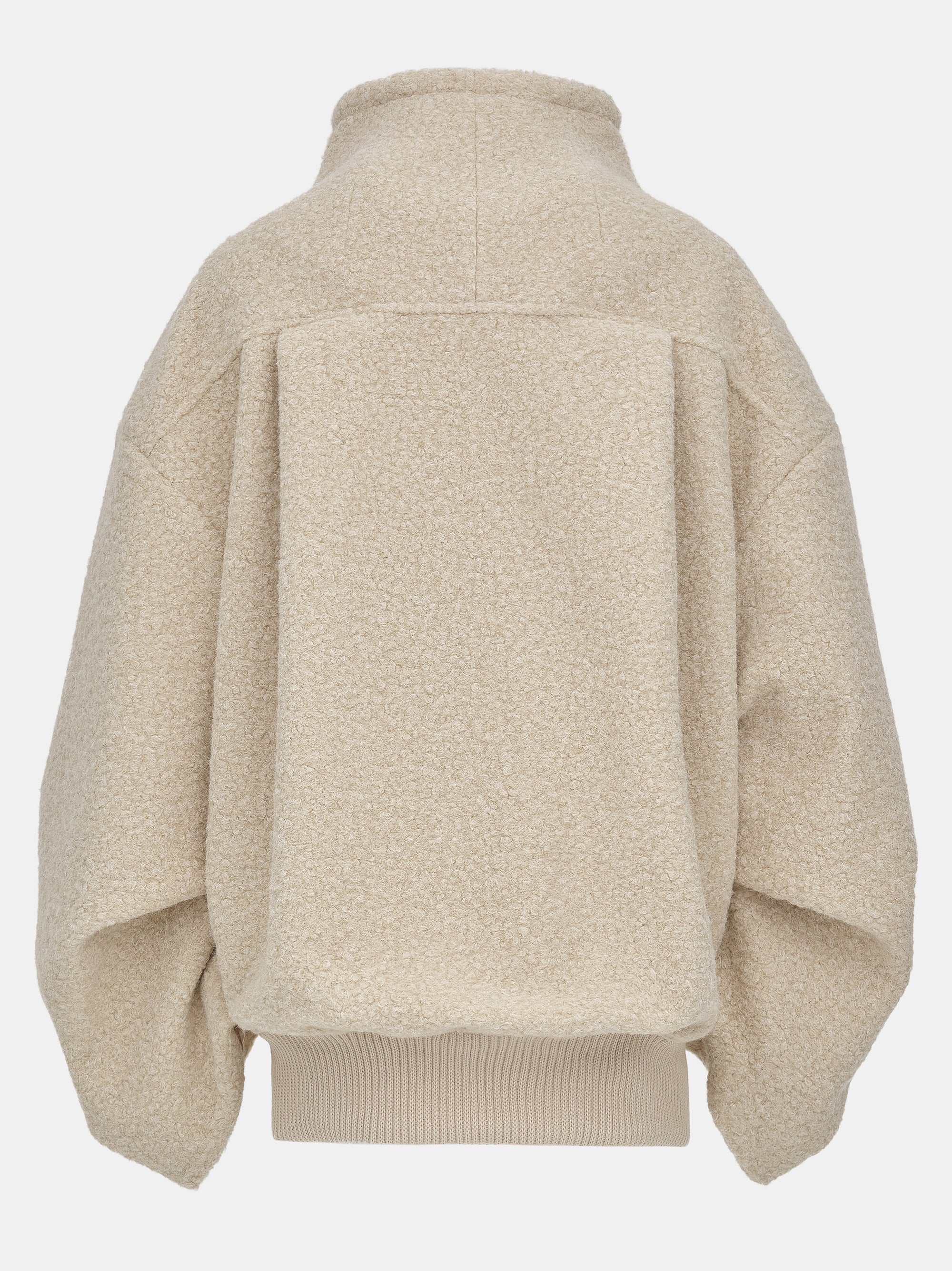 Boucle Flight Coat, Alabaster