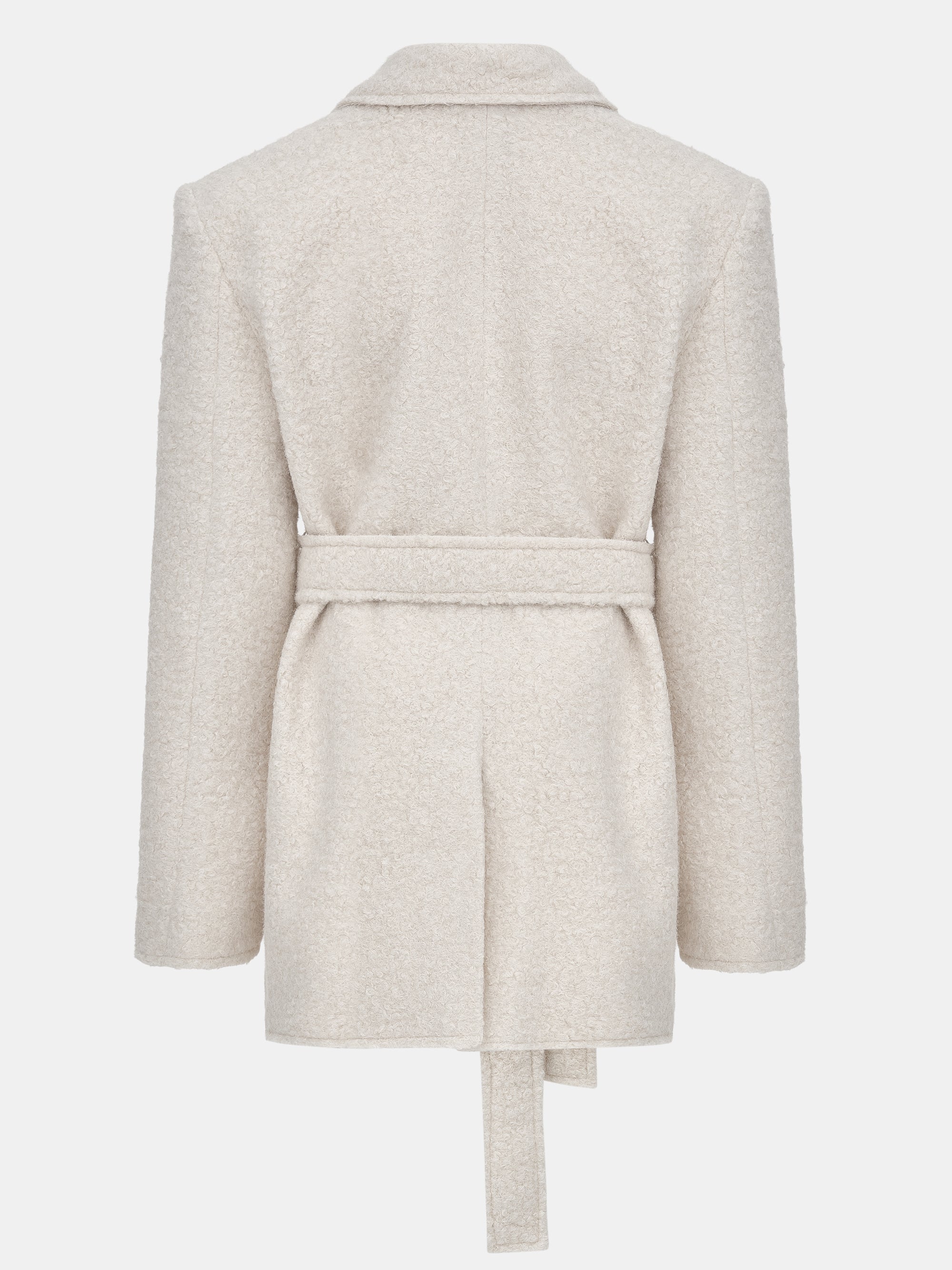 Oversized Shawl-Collar Blazer, Ivory