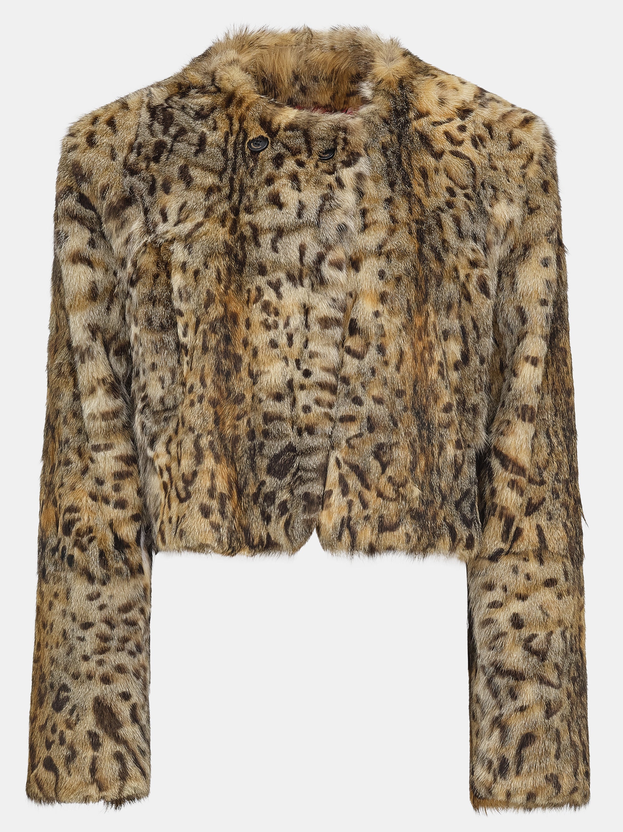 Animal Print Fur Jacket, Leopard