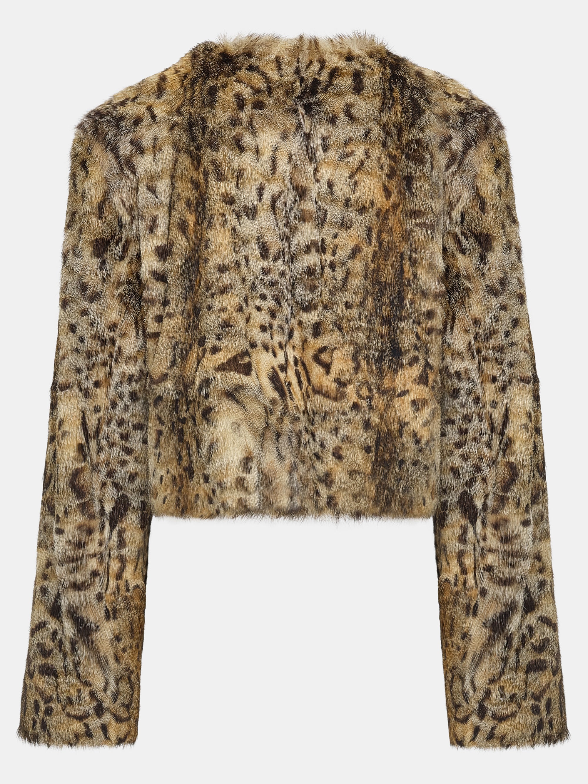 Animal Print Fur Jacket, Leopard