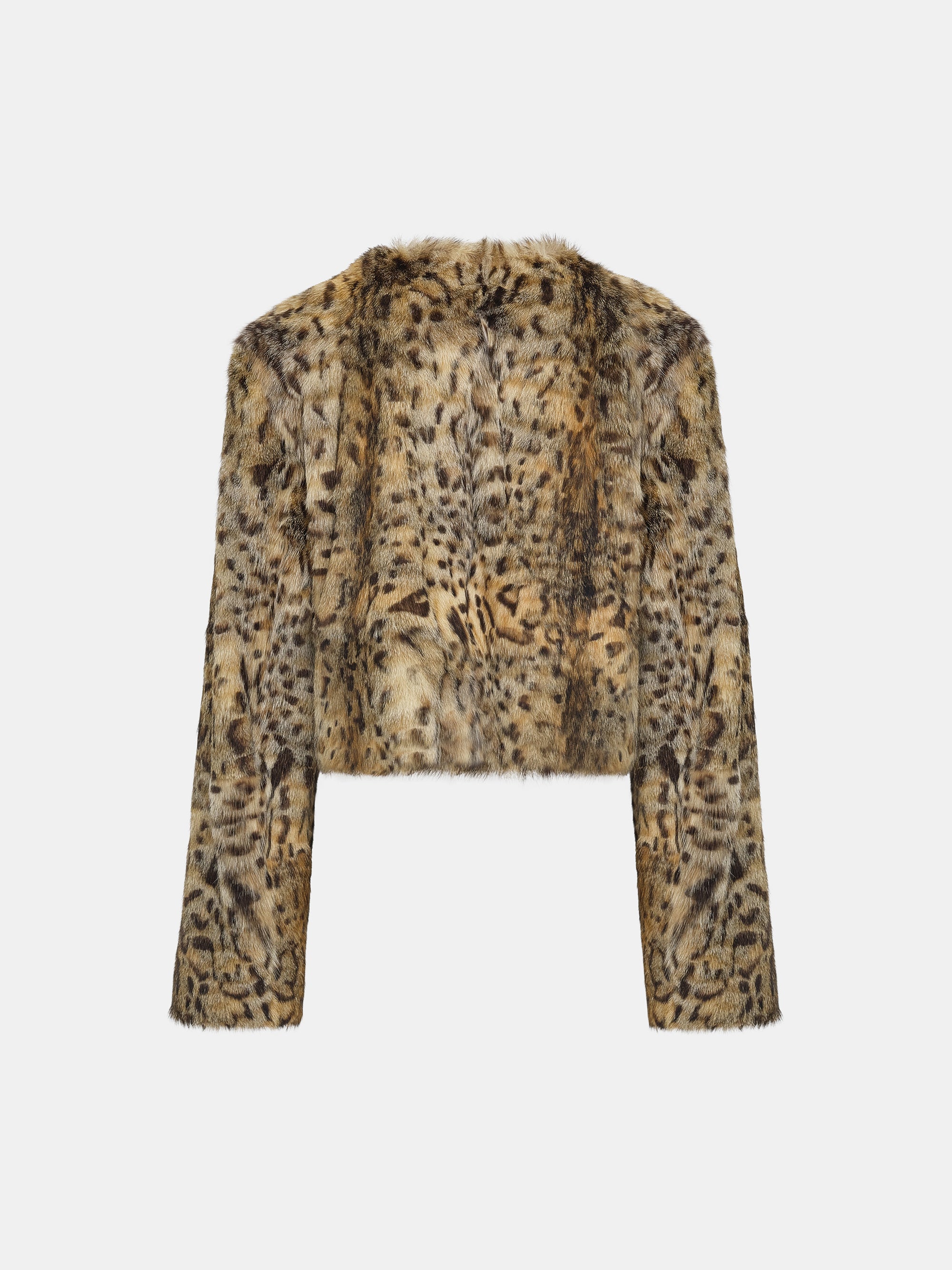 Animal Print Fur Jacket, Leopard