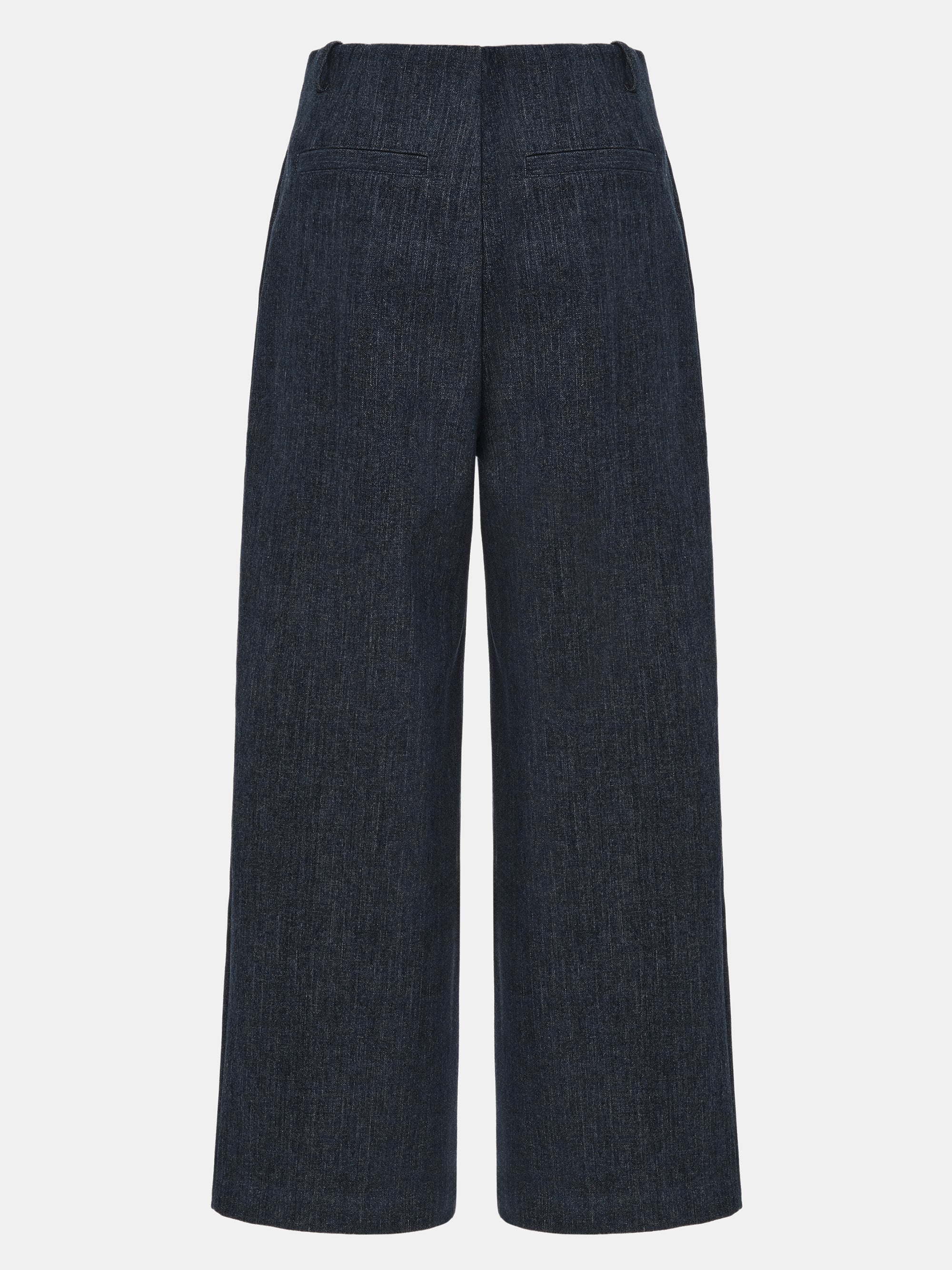 Elastic Waist Brushed Pants, Denim