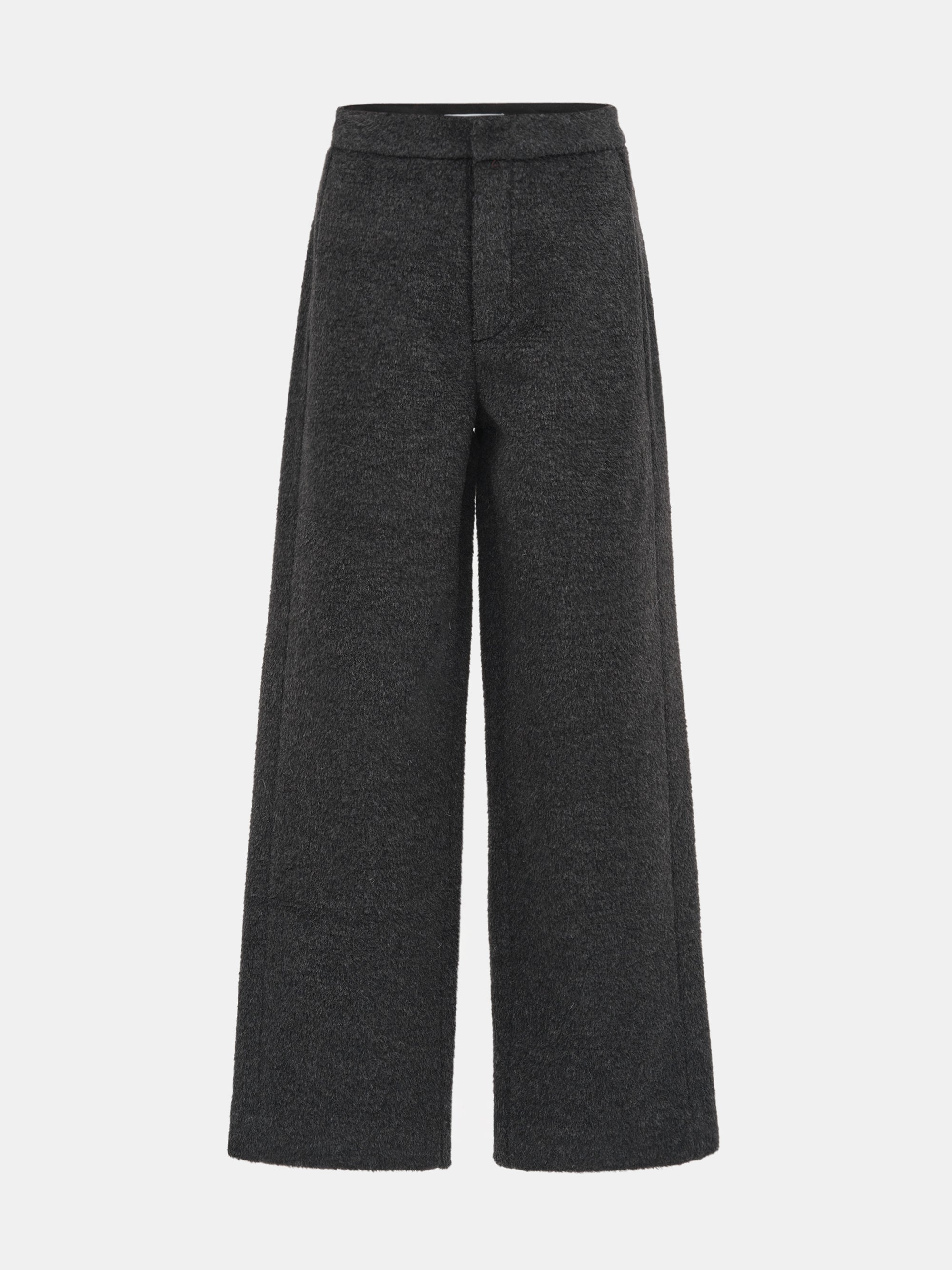 Brushed Tailored Trousers, Charcoal