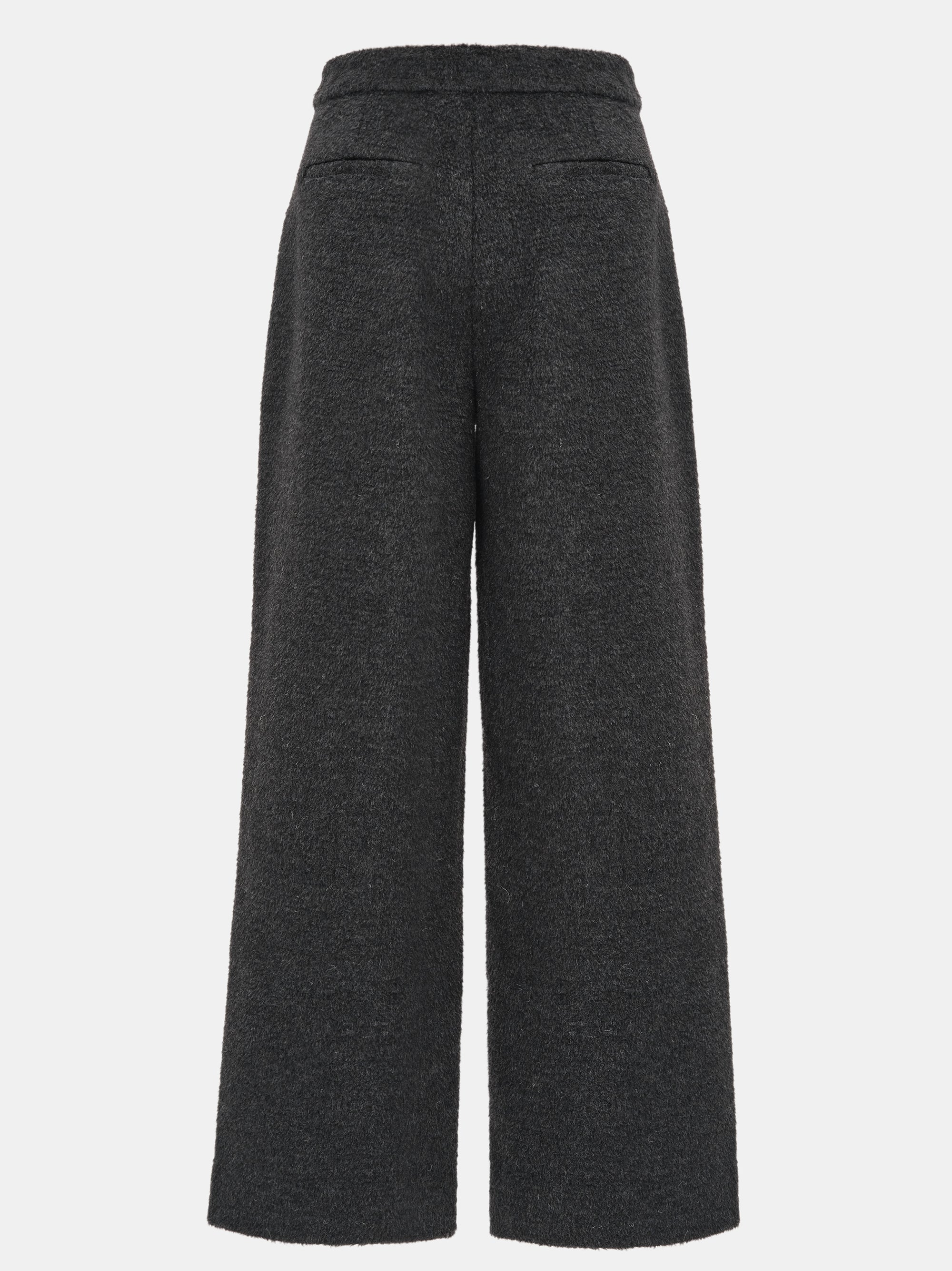 Brushed Tailored Trousers, Charcoal