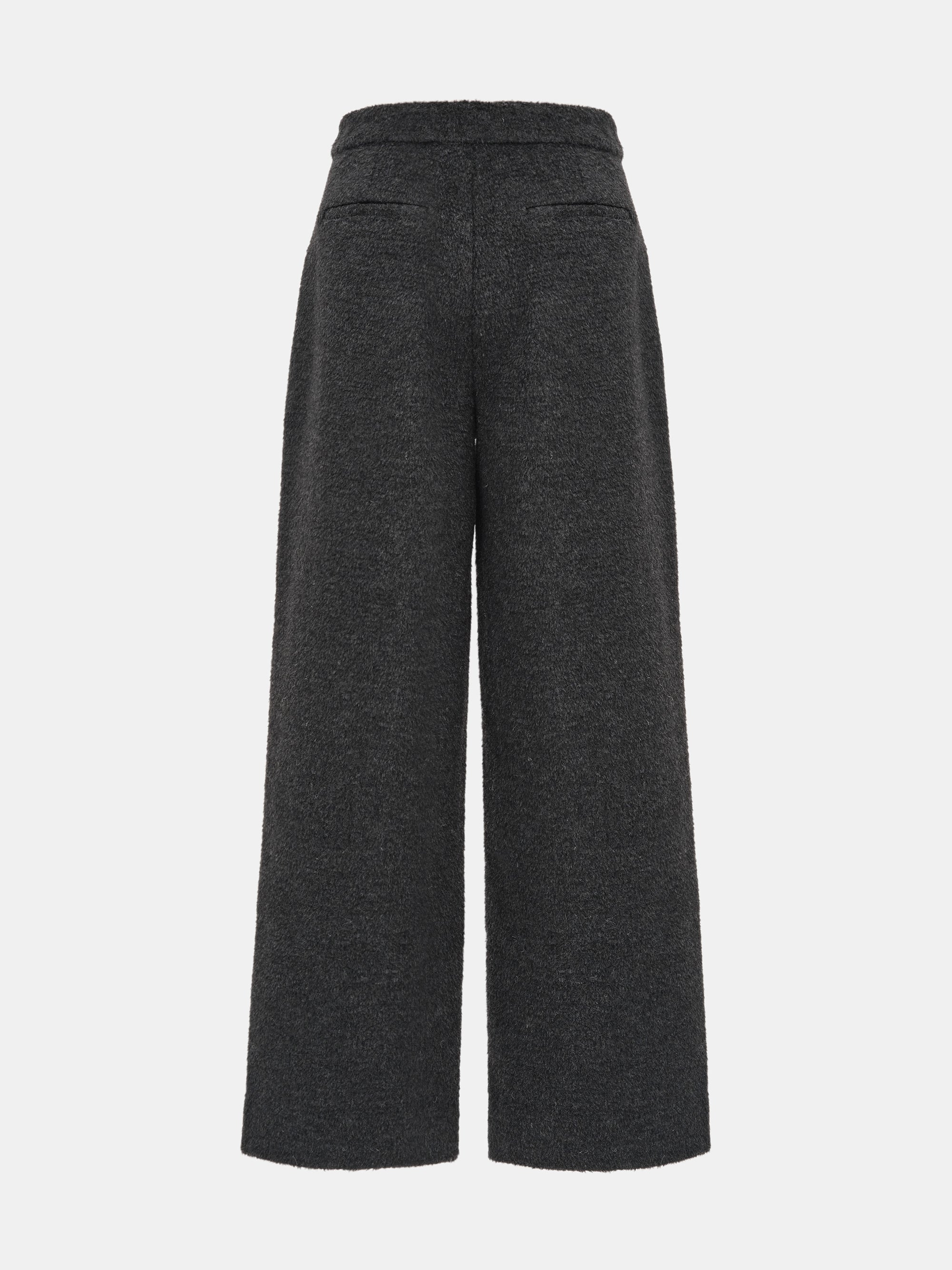 Brushed Tailored Trousers, Charcoal