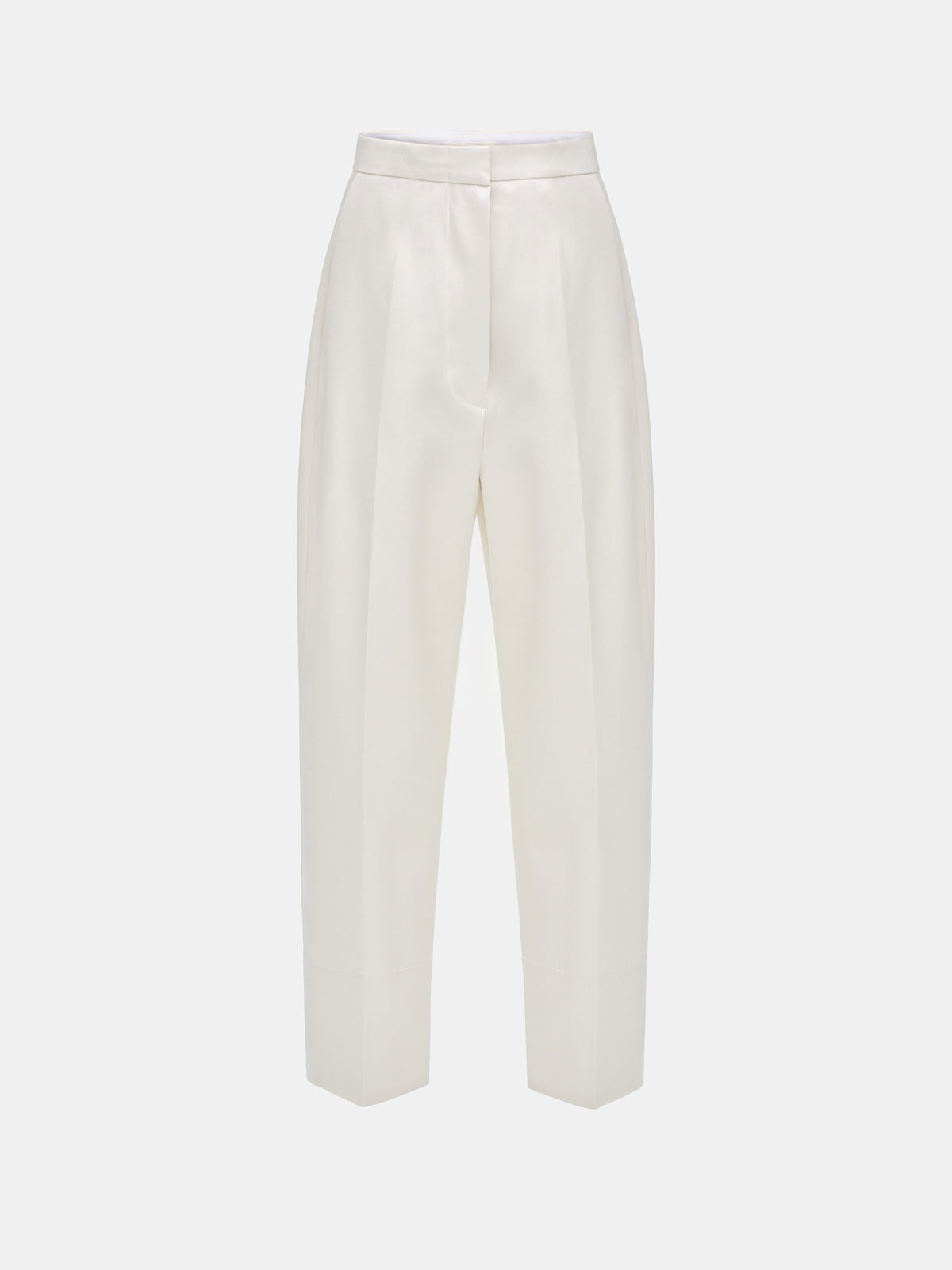 Ocelia Satin Tuxedo Trousers, White