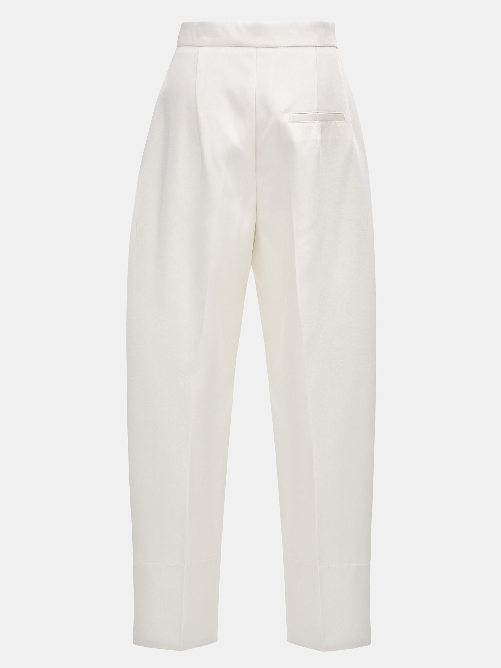 Satin Tuxedo Pants, White