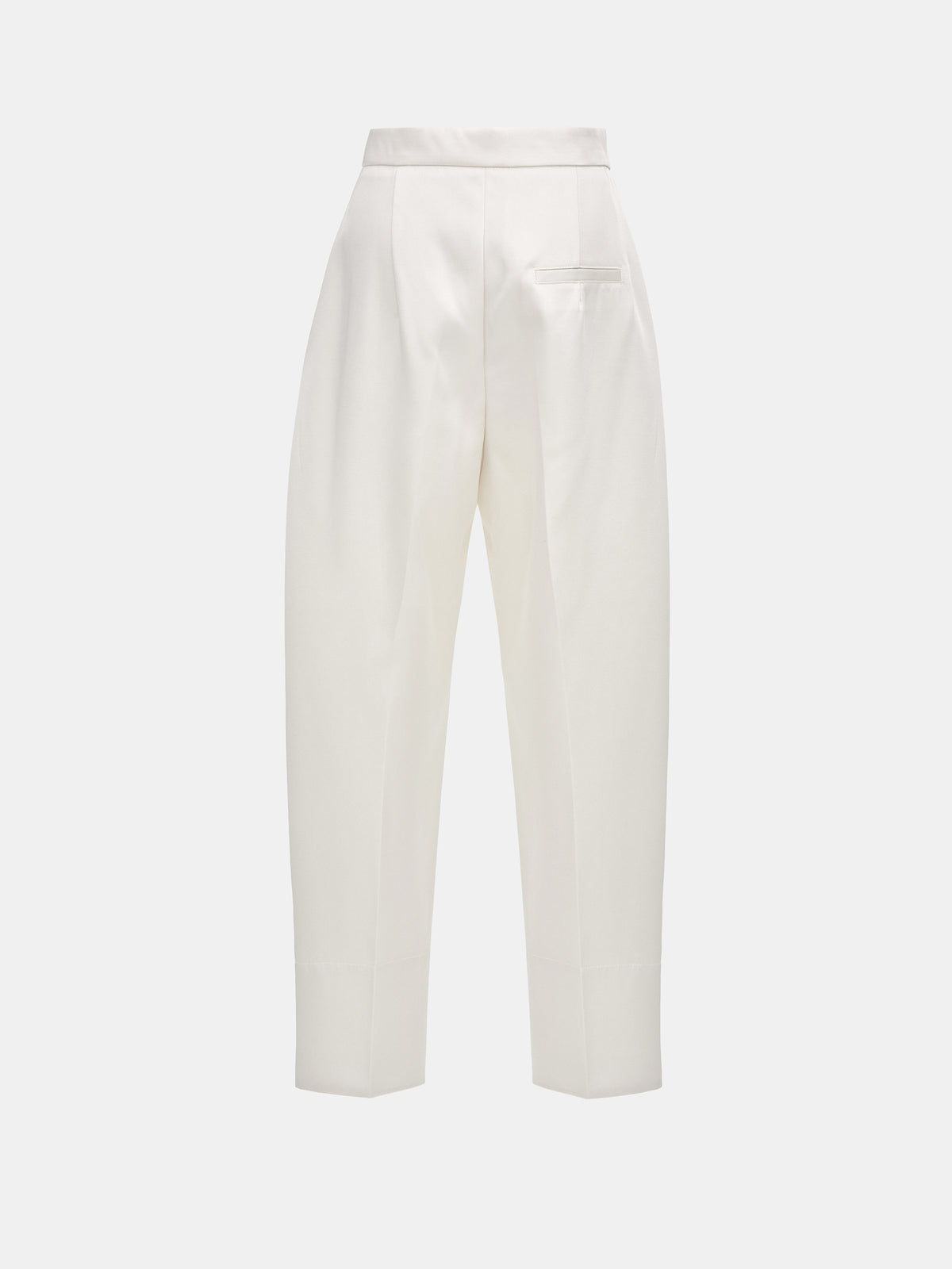 Ocelia Satin Tuxedo Trousers, White