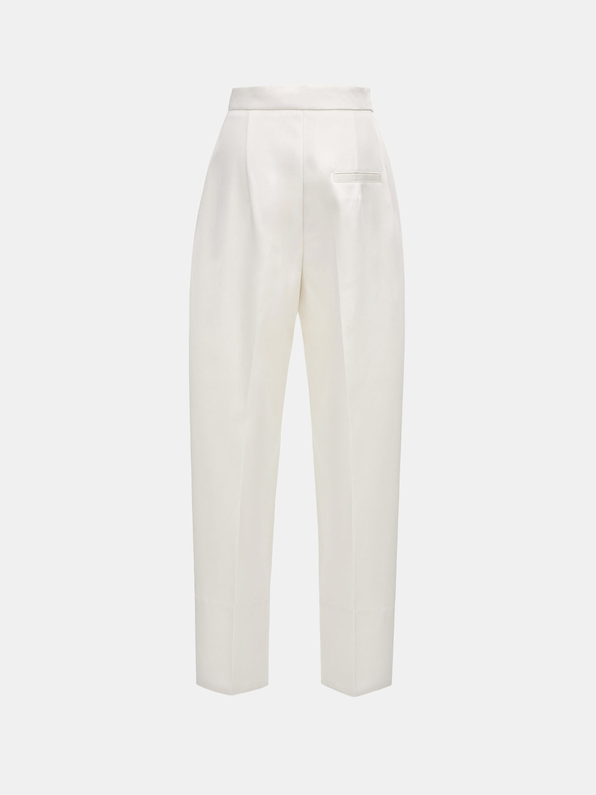 Ocelia Satin Tuxedo Trousers, White