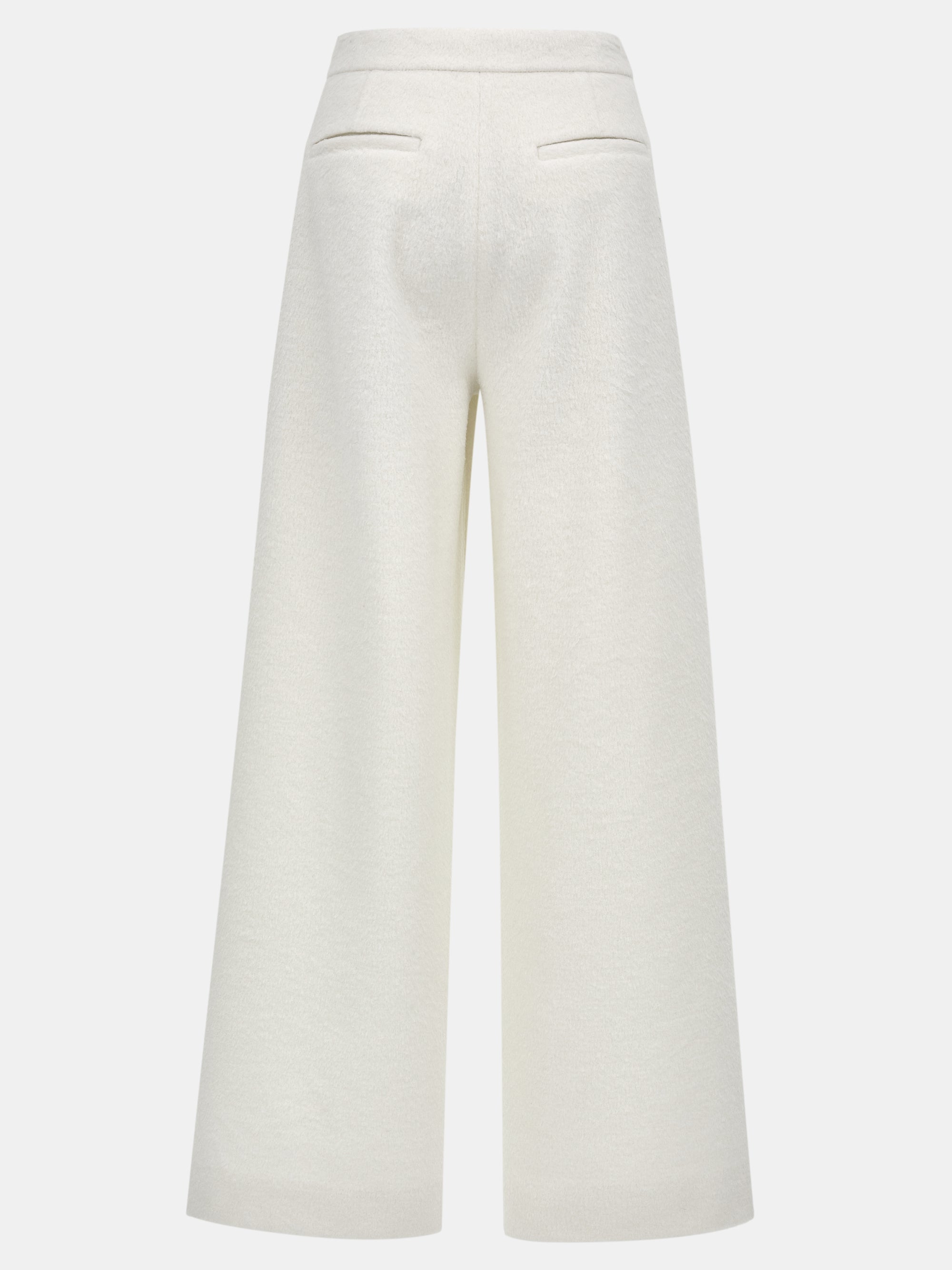 Brushed Tailored Trousers, Ivory