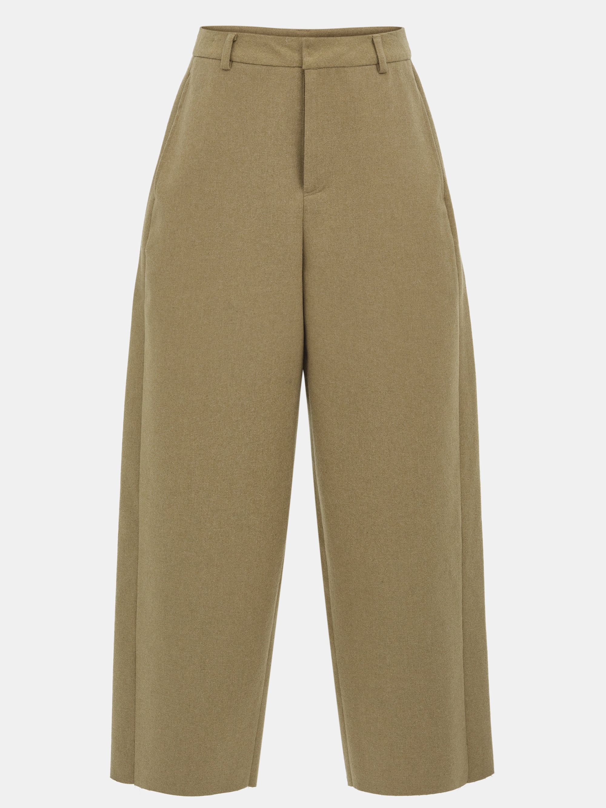 Wide-Leg Trousers, Beige