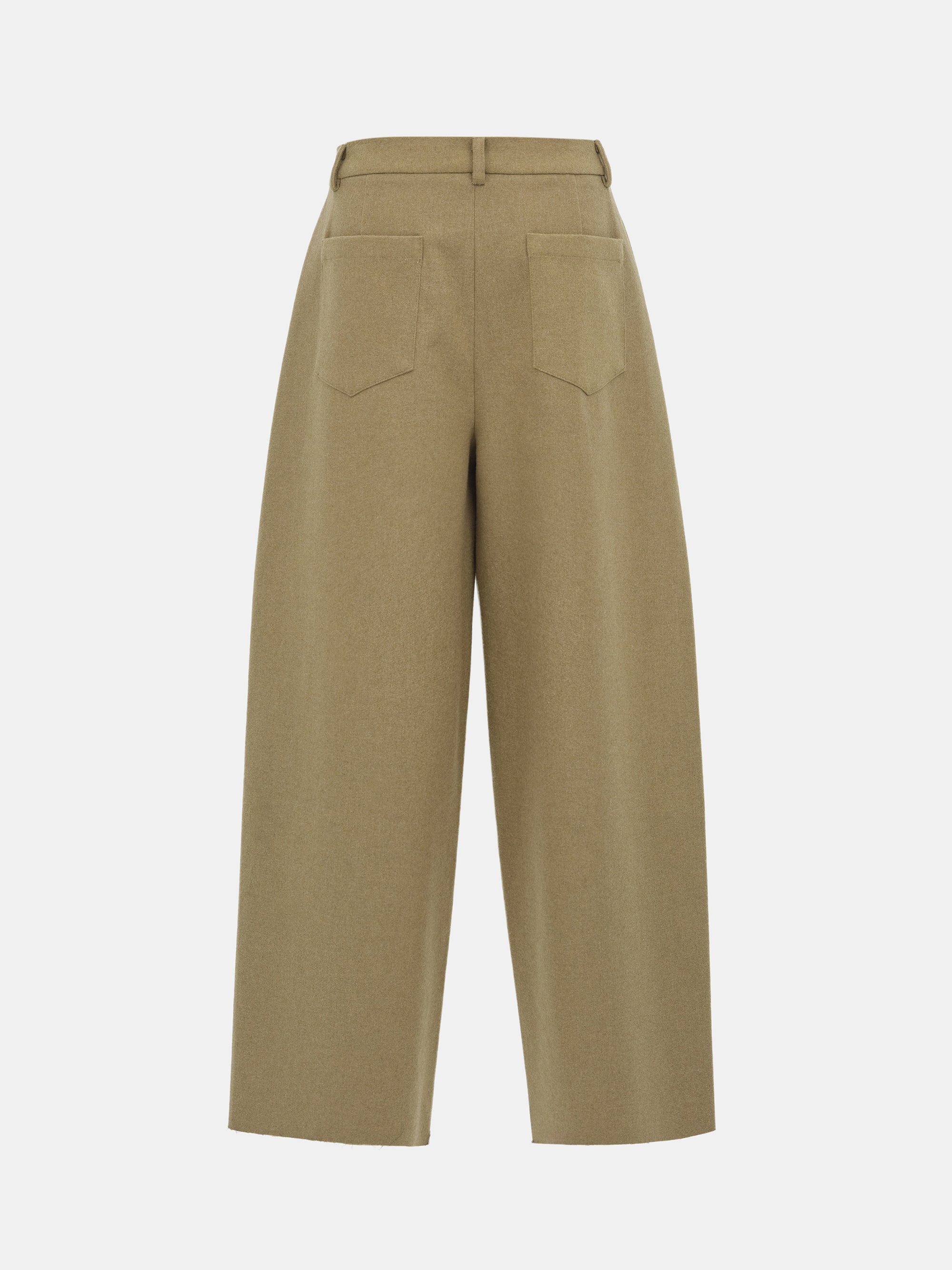 Wide-Leg Trousers, Beige