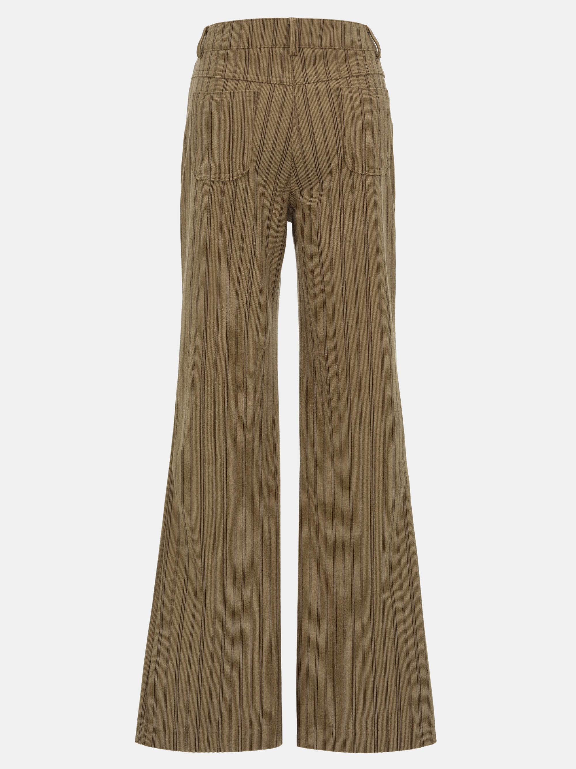Striped Pocket Trousers, Brown