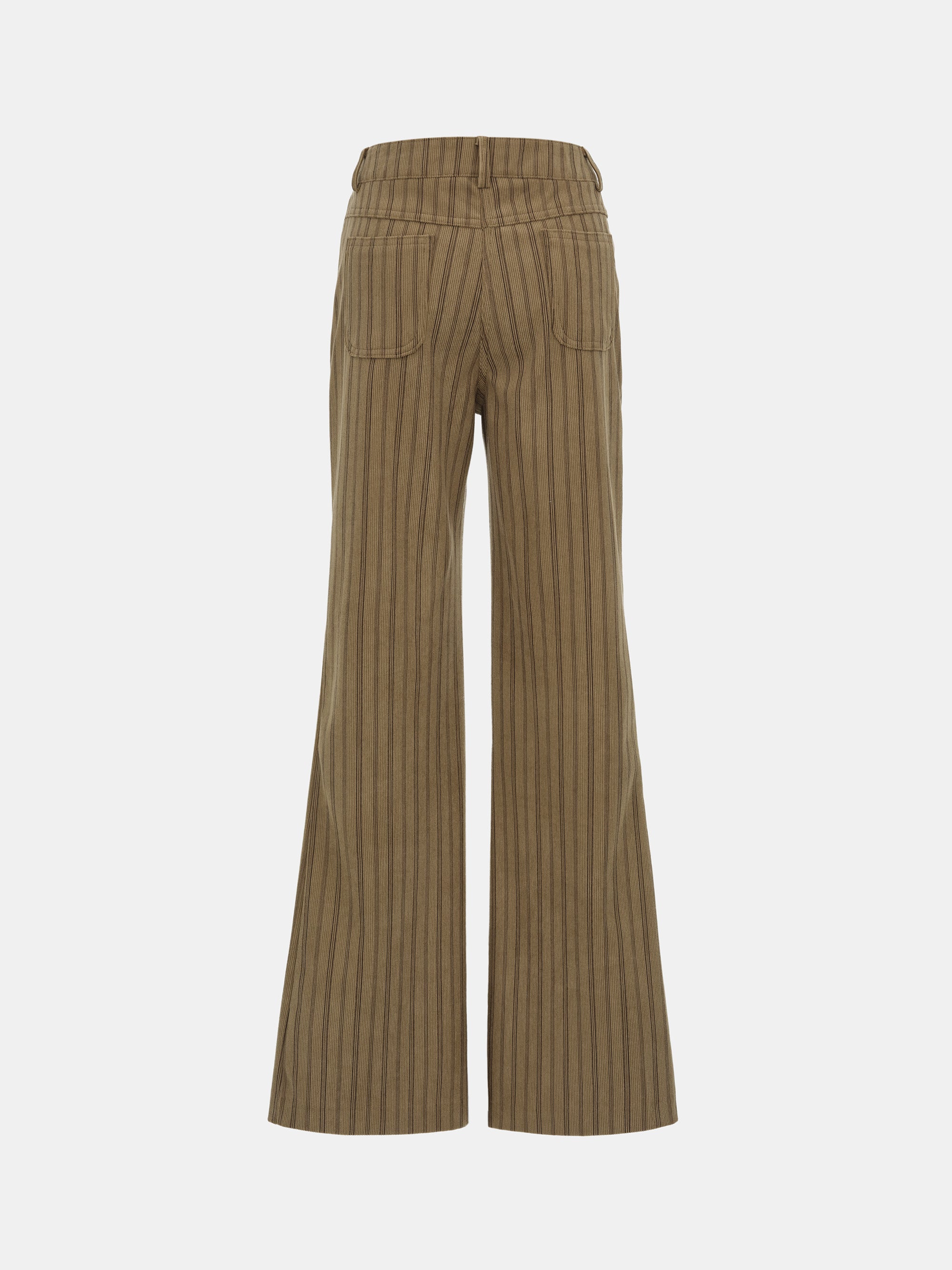 Striped Pocket Trousers, Brown