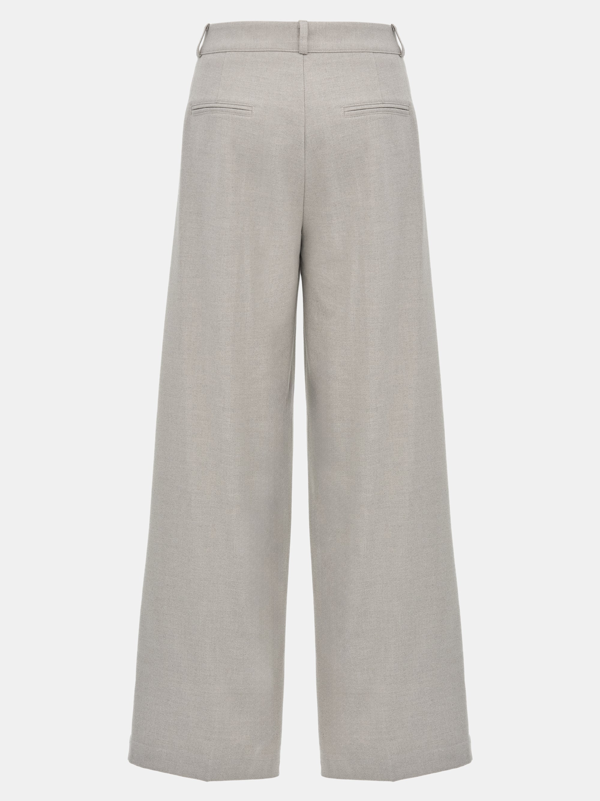 Button Tab Trousers, Greige