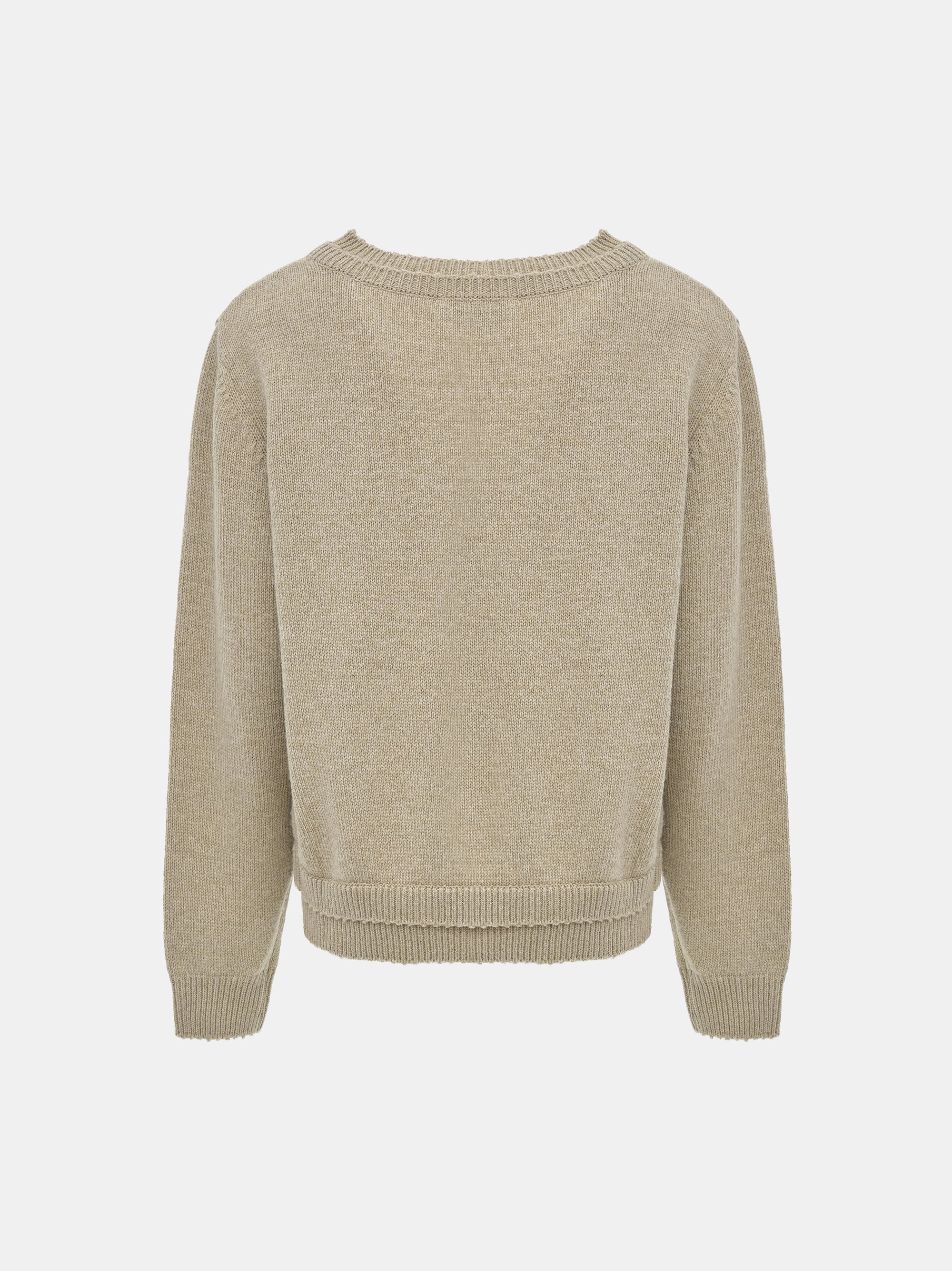 Double Layered Sweater, Beige