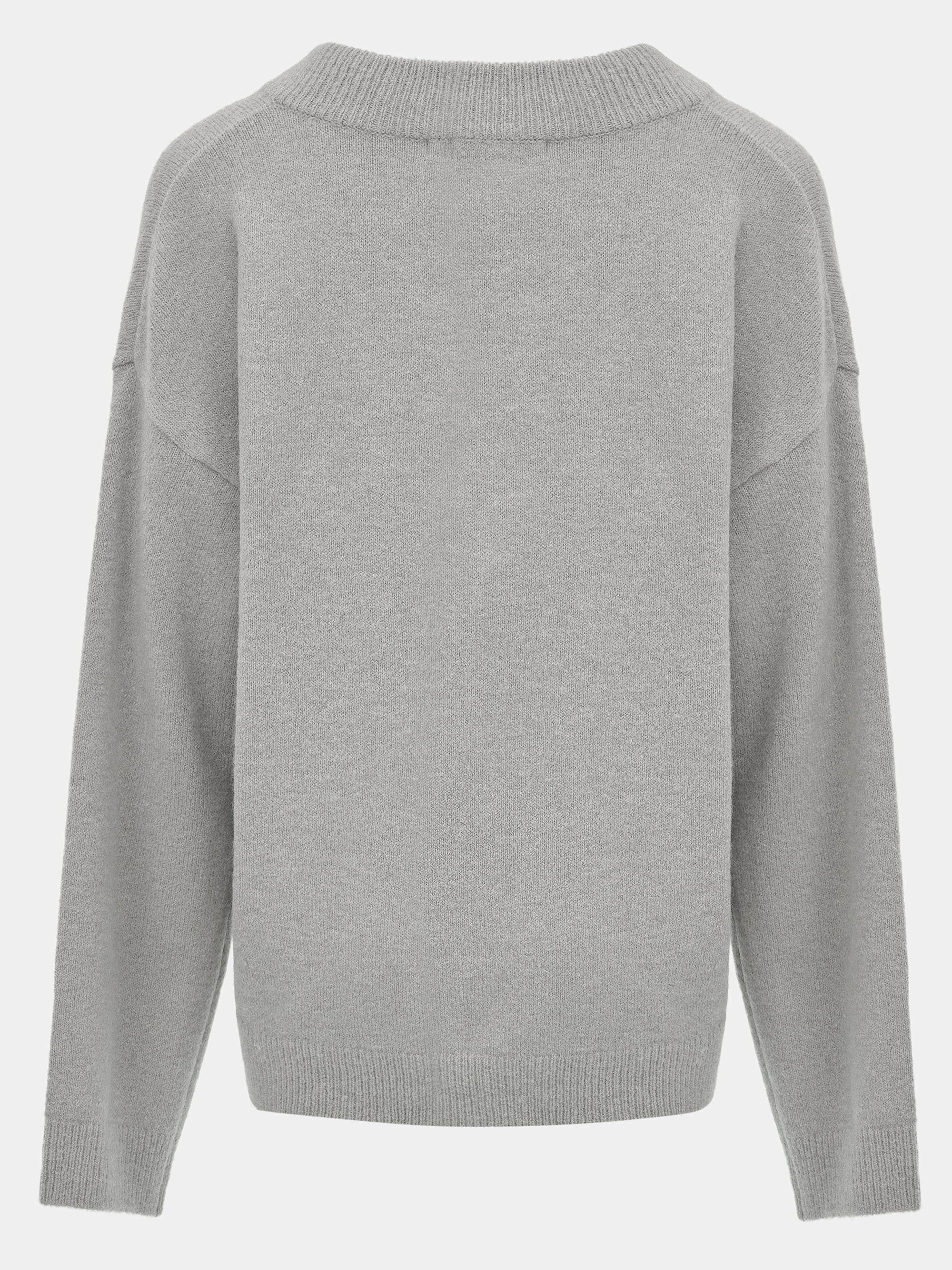 V-Neck Pullover, Grey