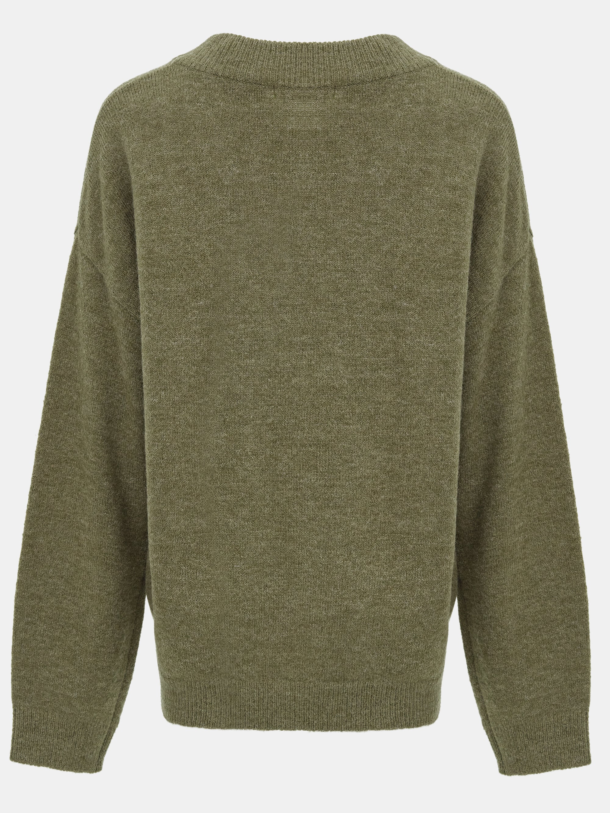 V-Neck Pullover, Olive