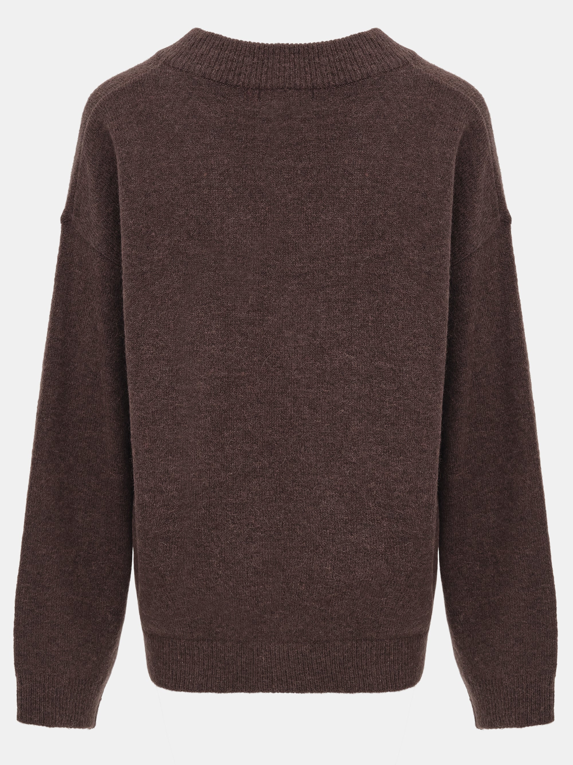 V-Neck Pullover, Brown