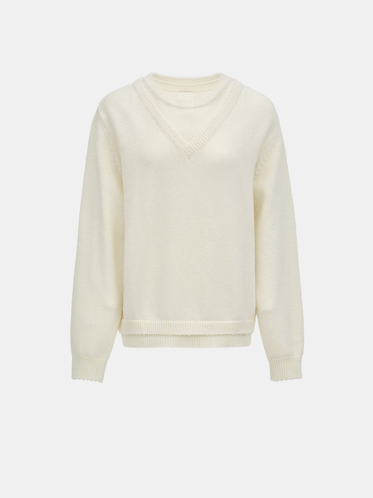 Rio Double Layered Sweater, Ivory