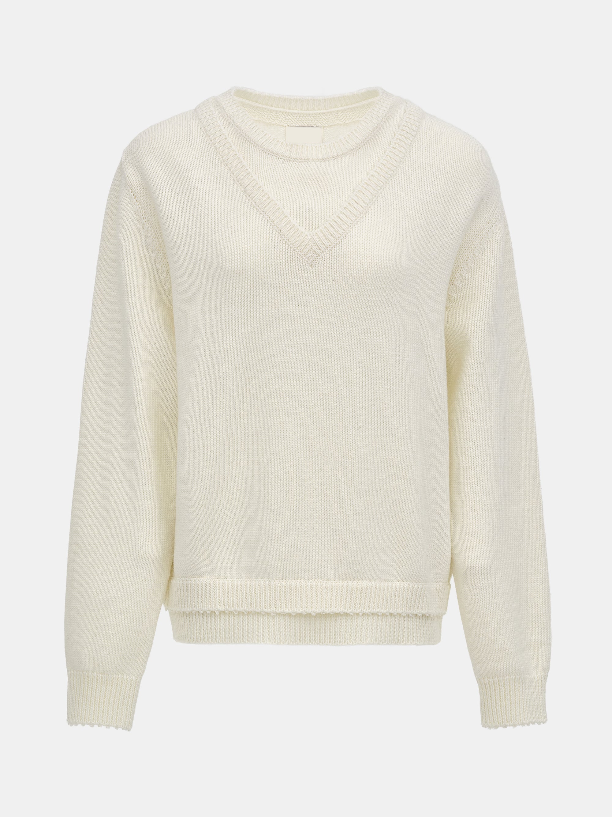 Double Layered Sweater, Ivory