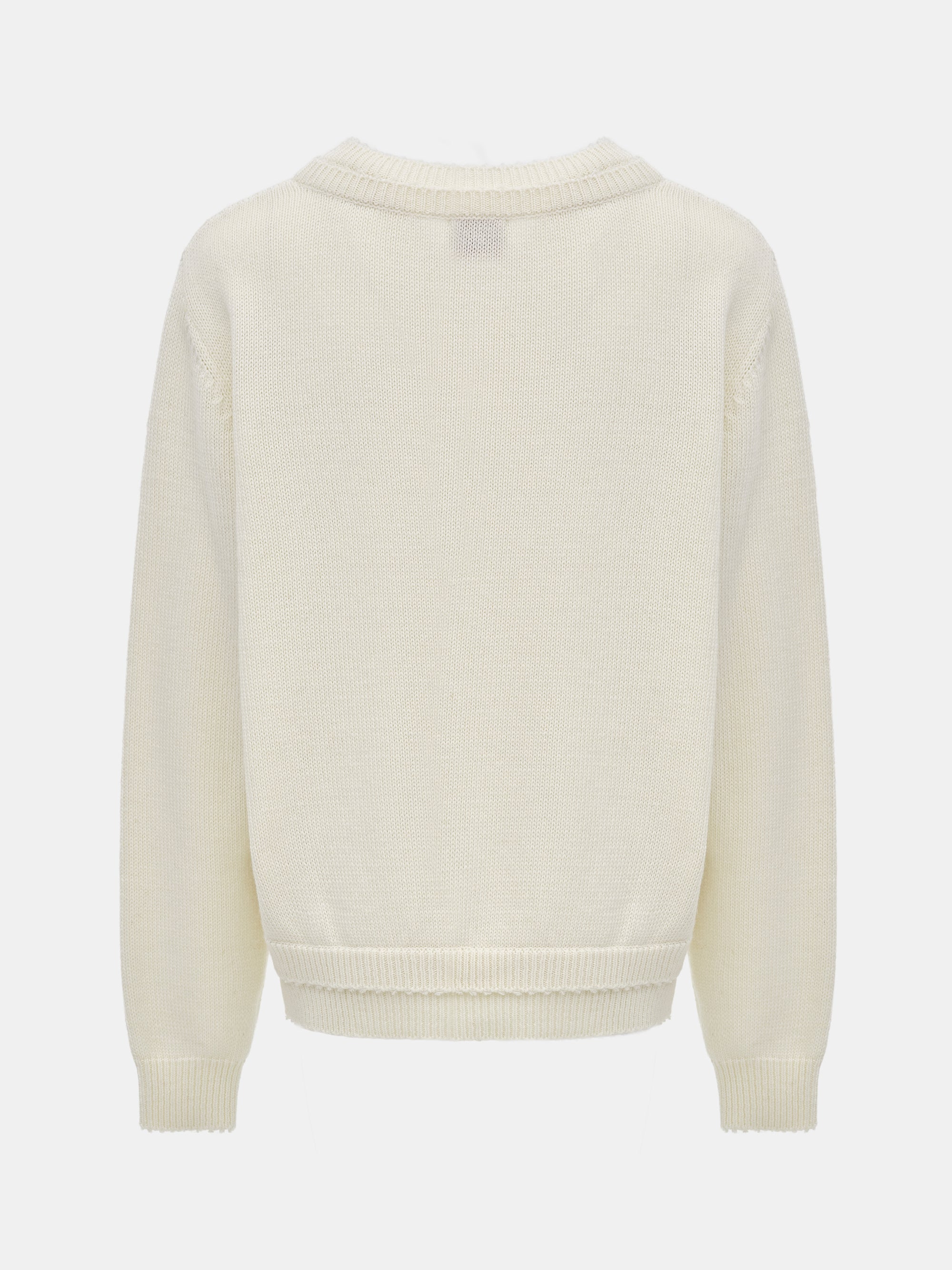 Double Layered Sweater, Ivory