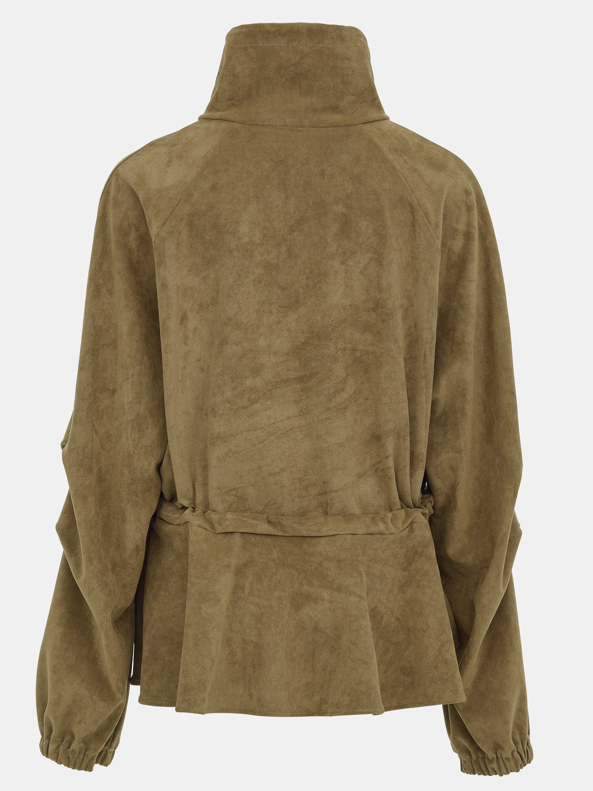 Suede Effect Anorak, Brown