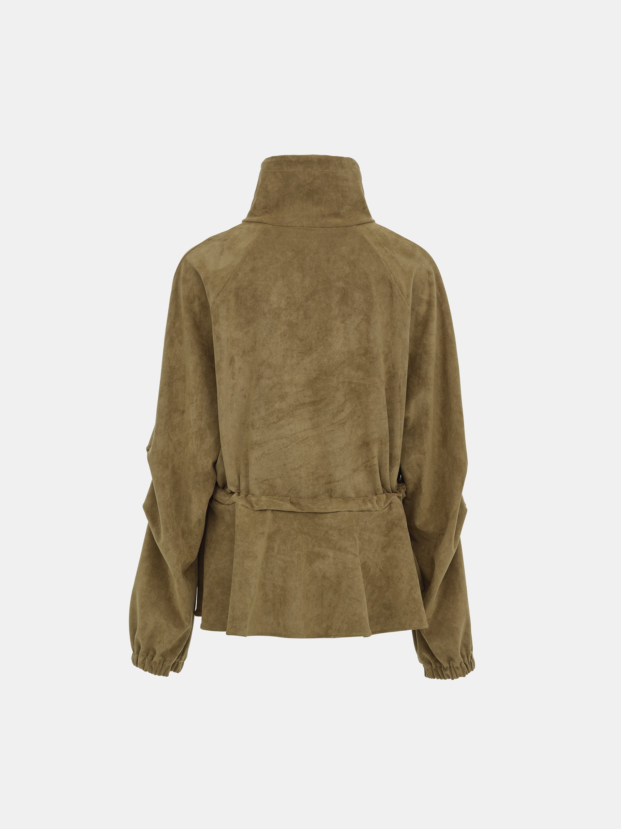 Suede Effect Anorak, Brown