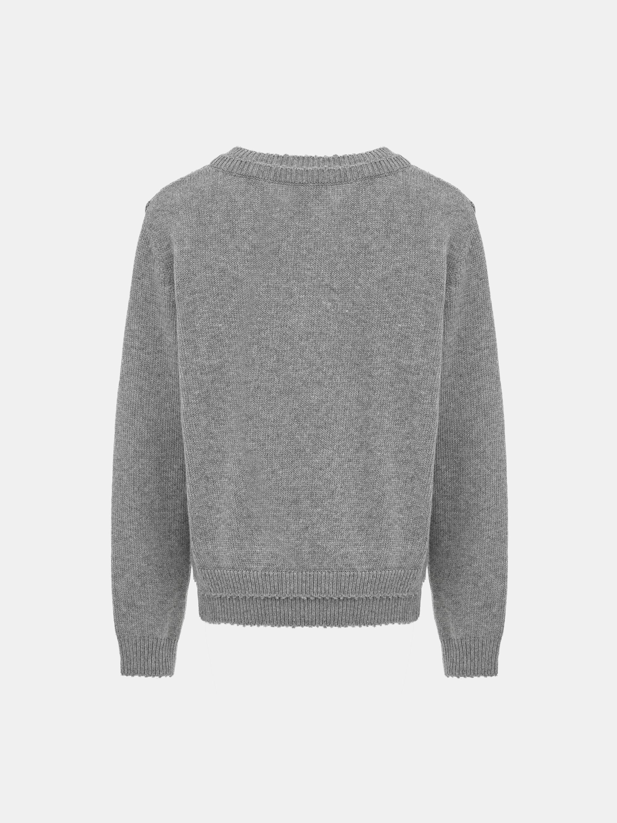 Double Layered Sweater, Grey