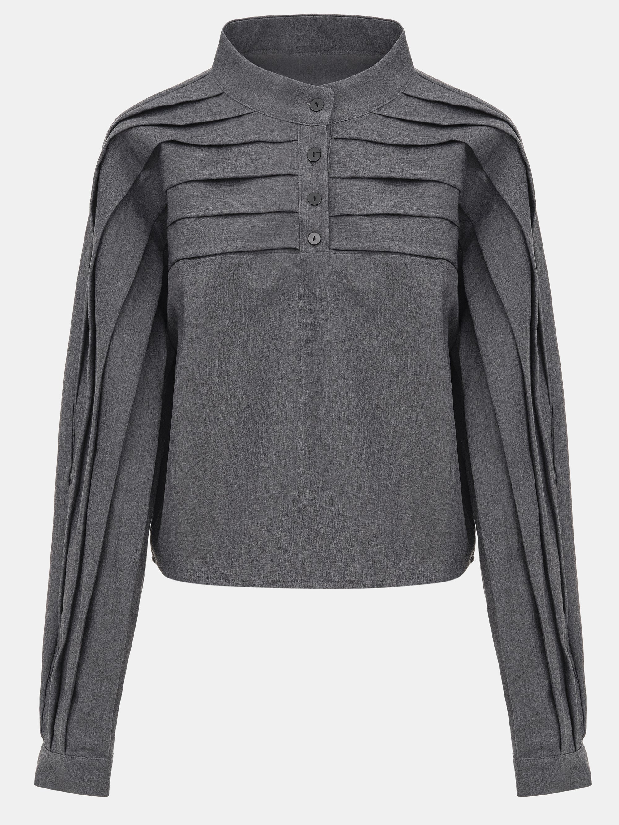 Pleated Top, Grey