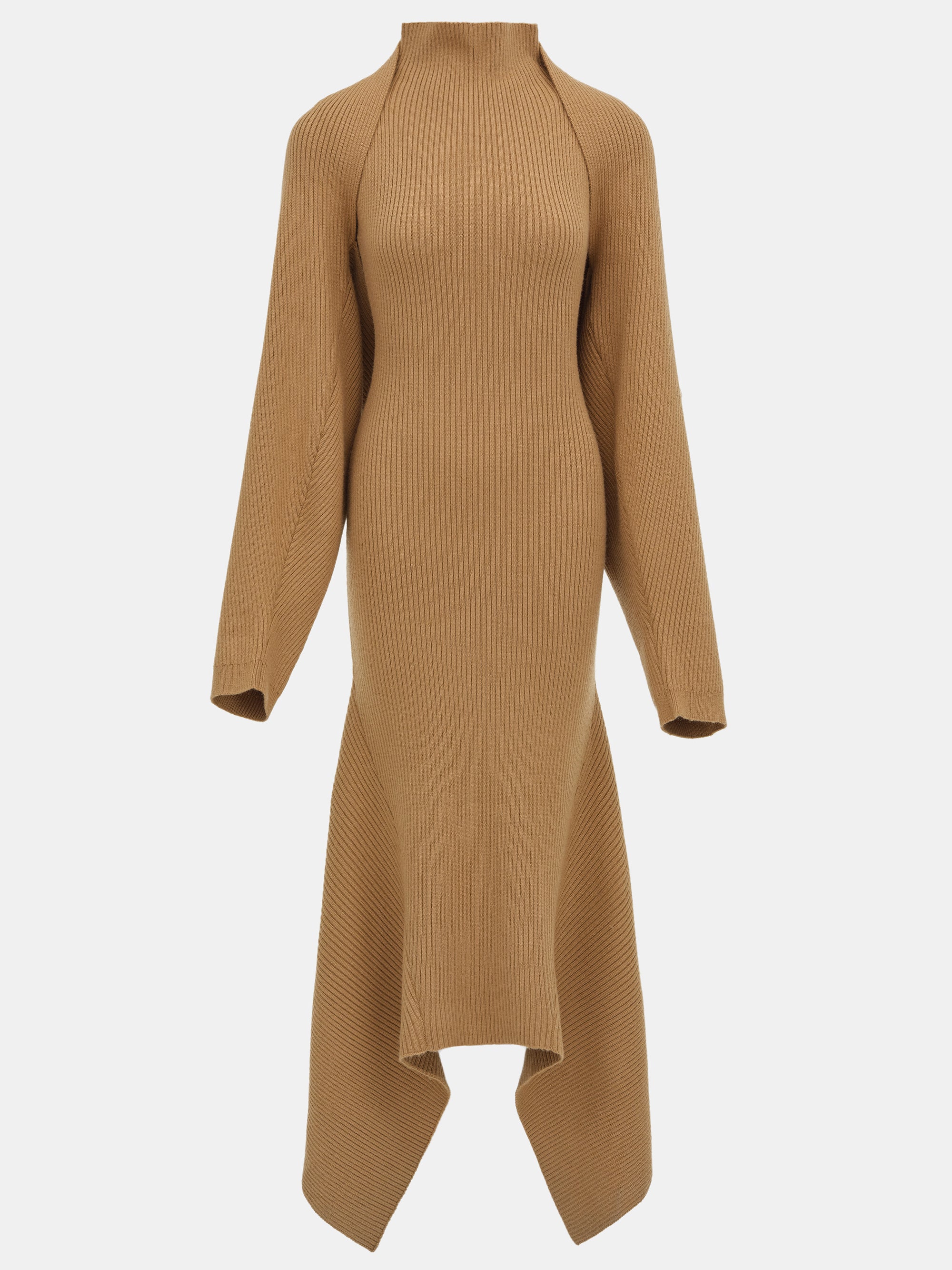 Shrug Knit Dress, Brown