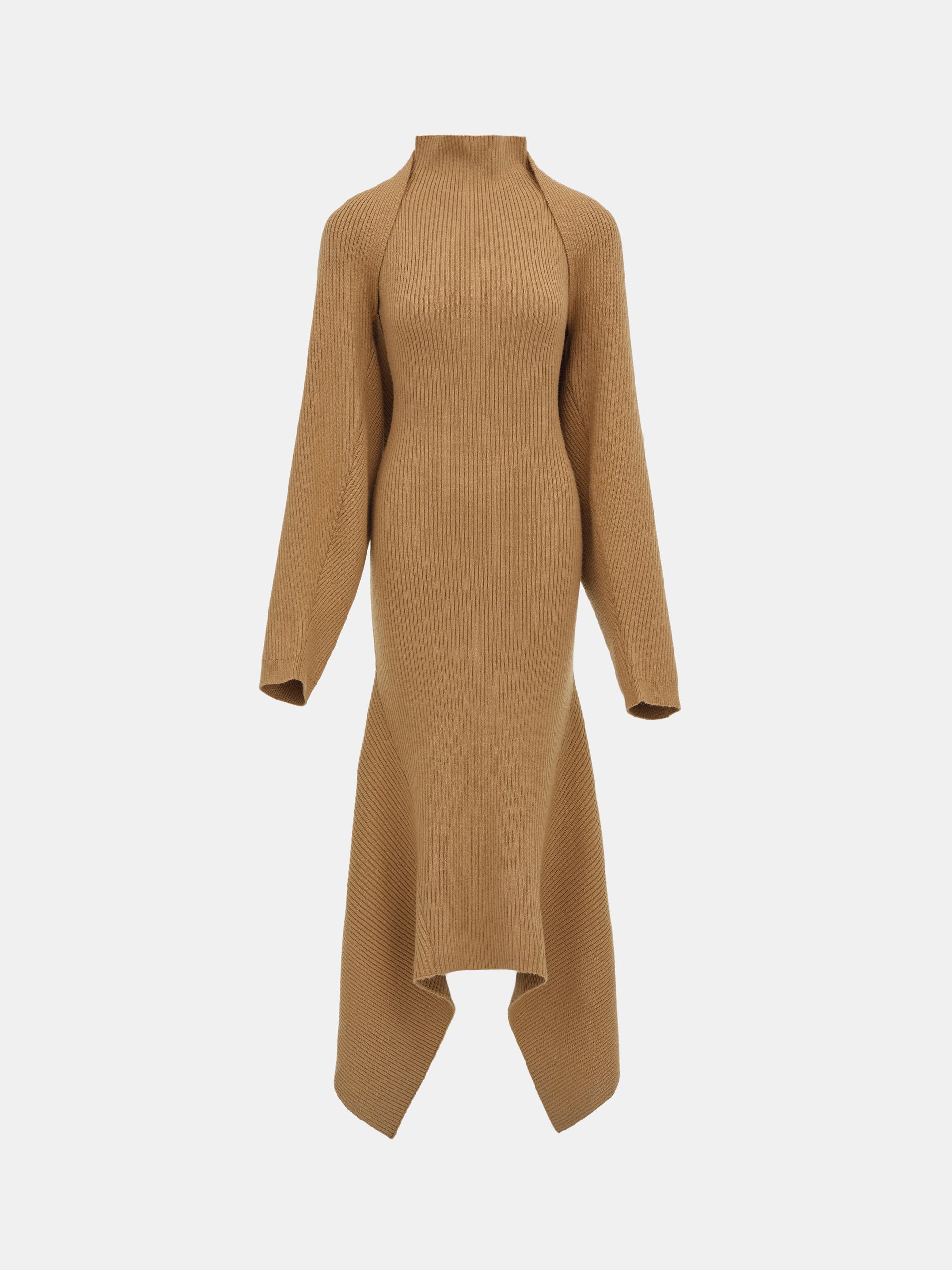Shrug Knit Dress, Brown