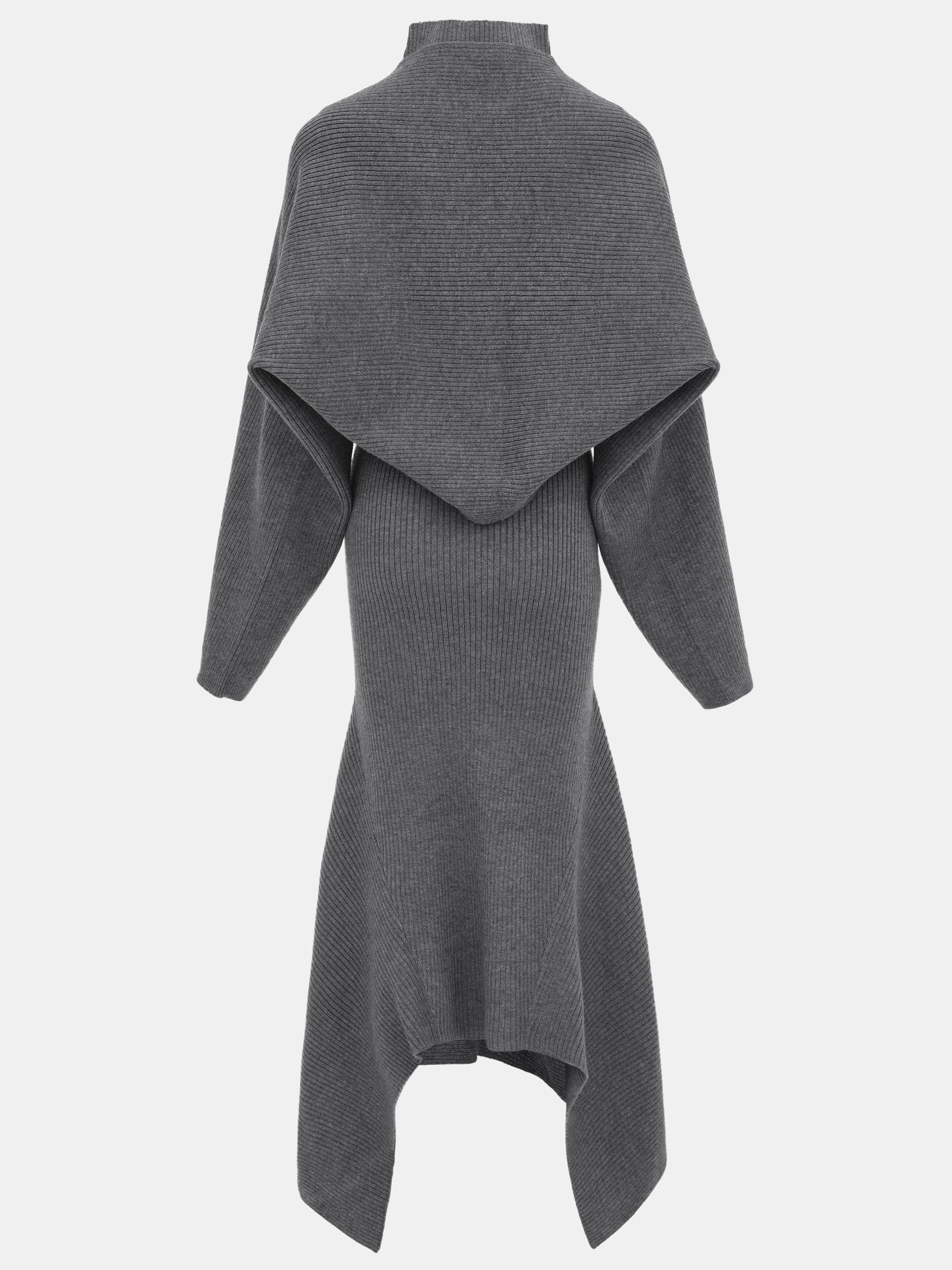 Shrug Knit Dress, Grey