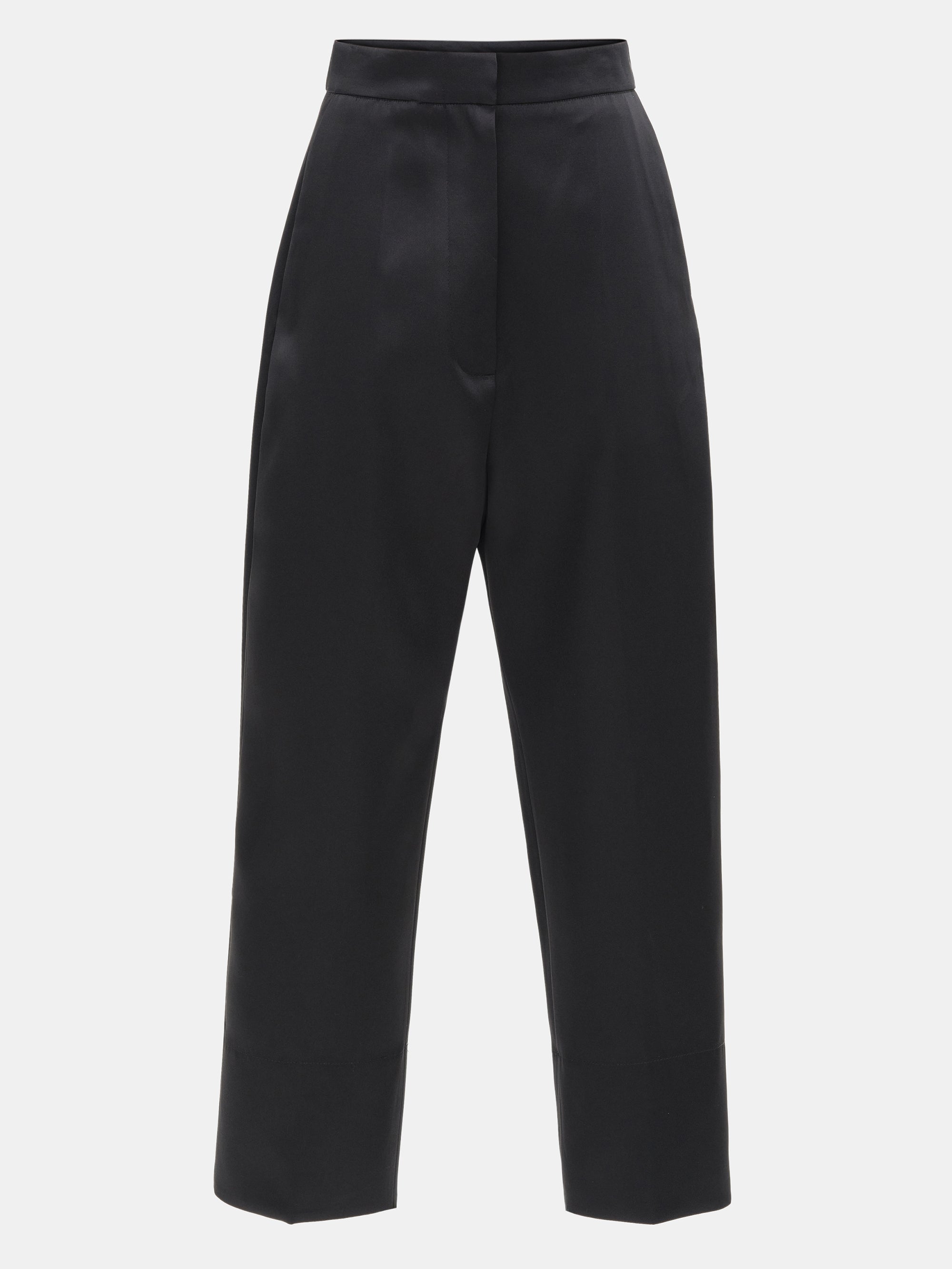 Satin Tuxedo Pants, Black