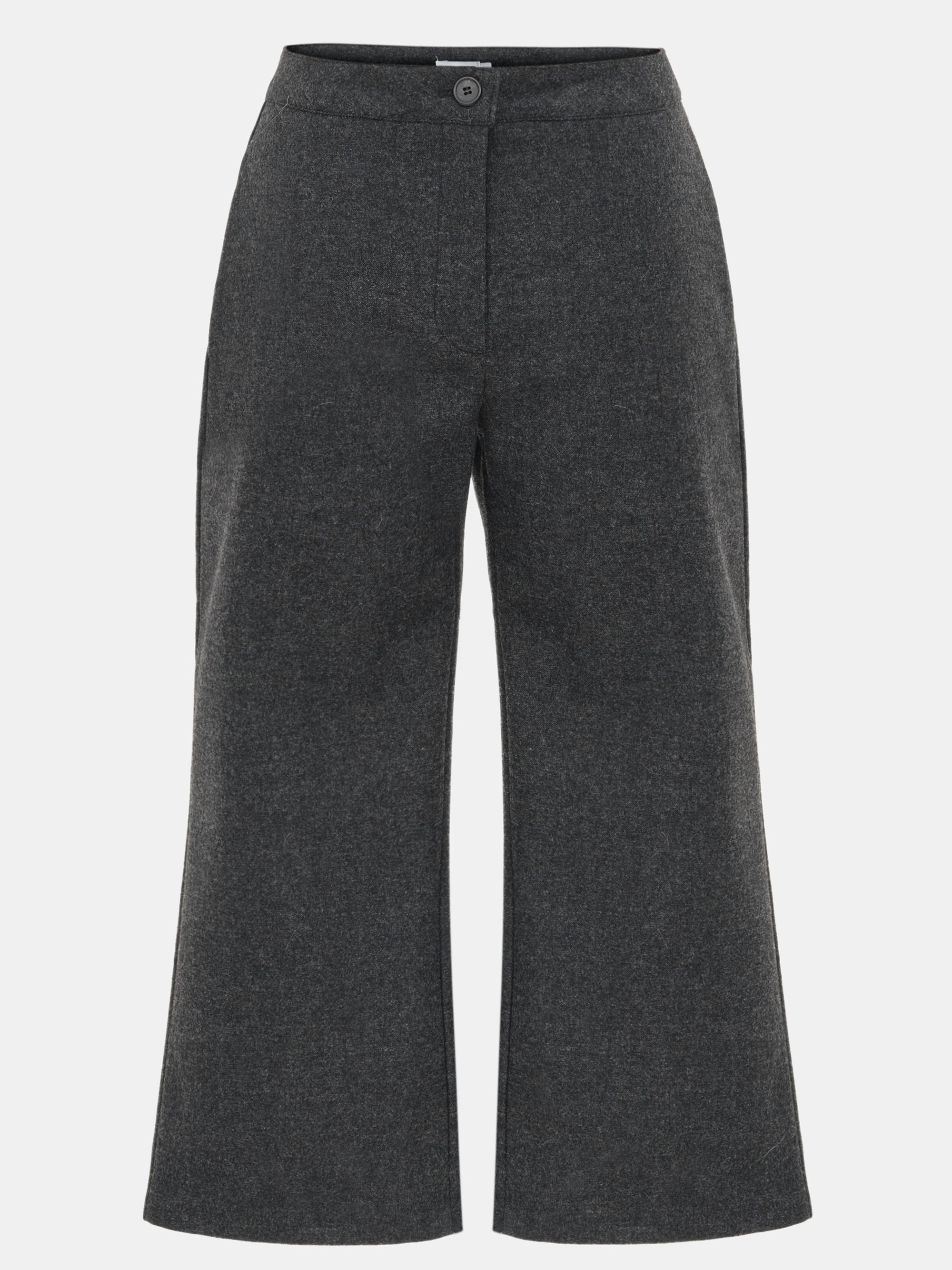 Wool-Blend Knee Pants, Brown
