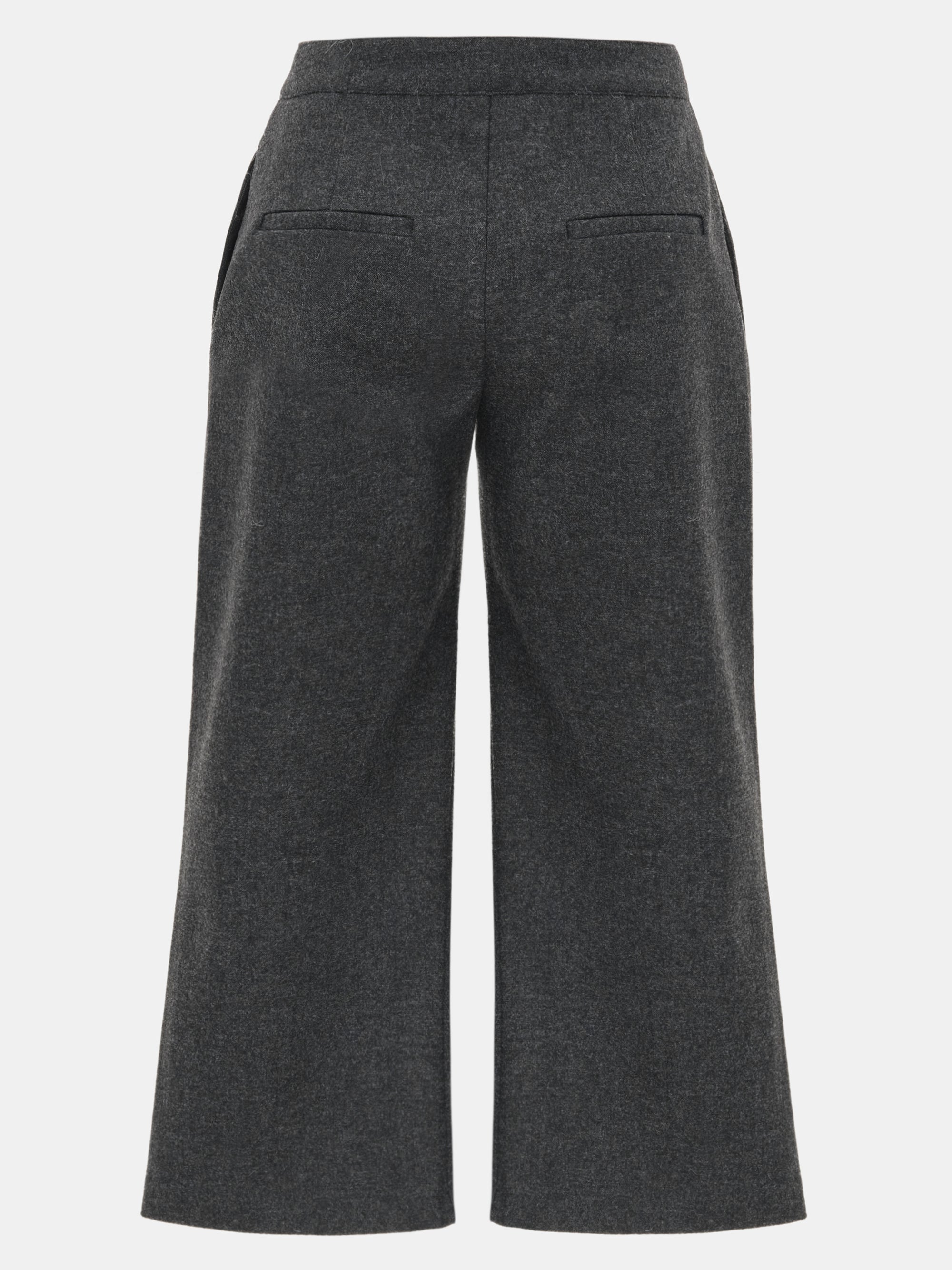 Wool-Blend Knee Pants, Brown