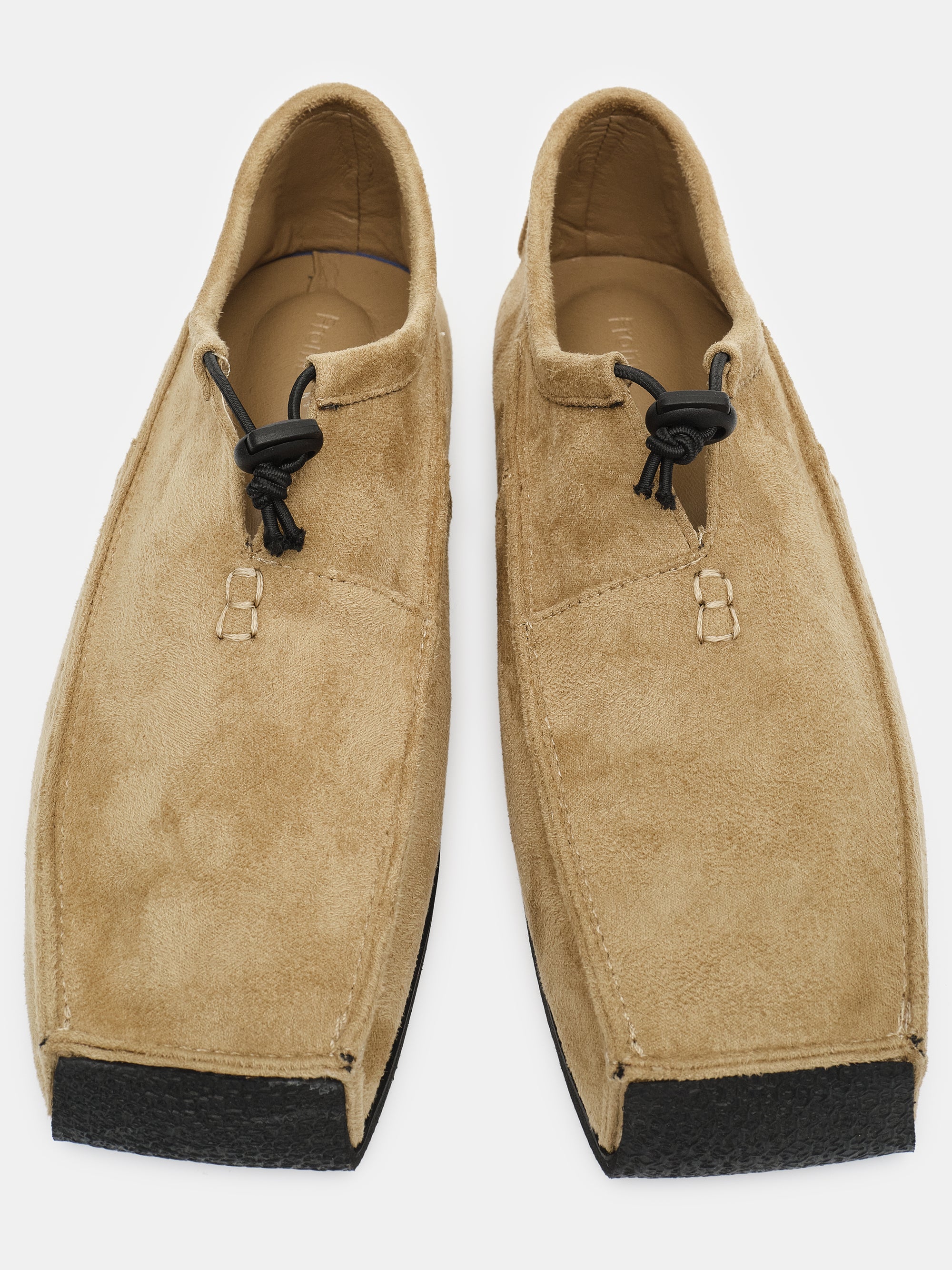 Square Toe Moccasin, Beige