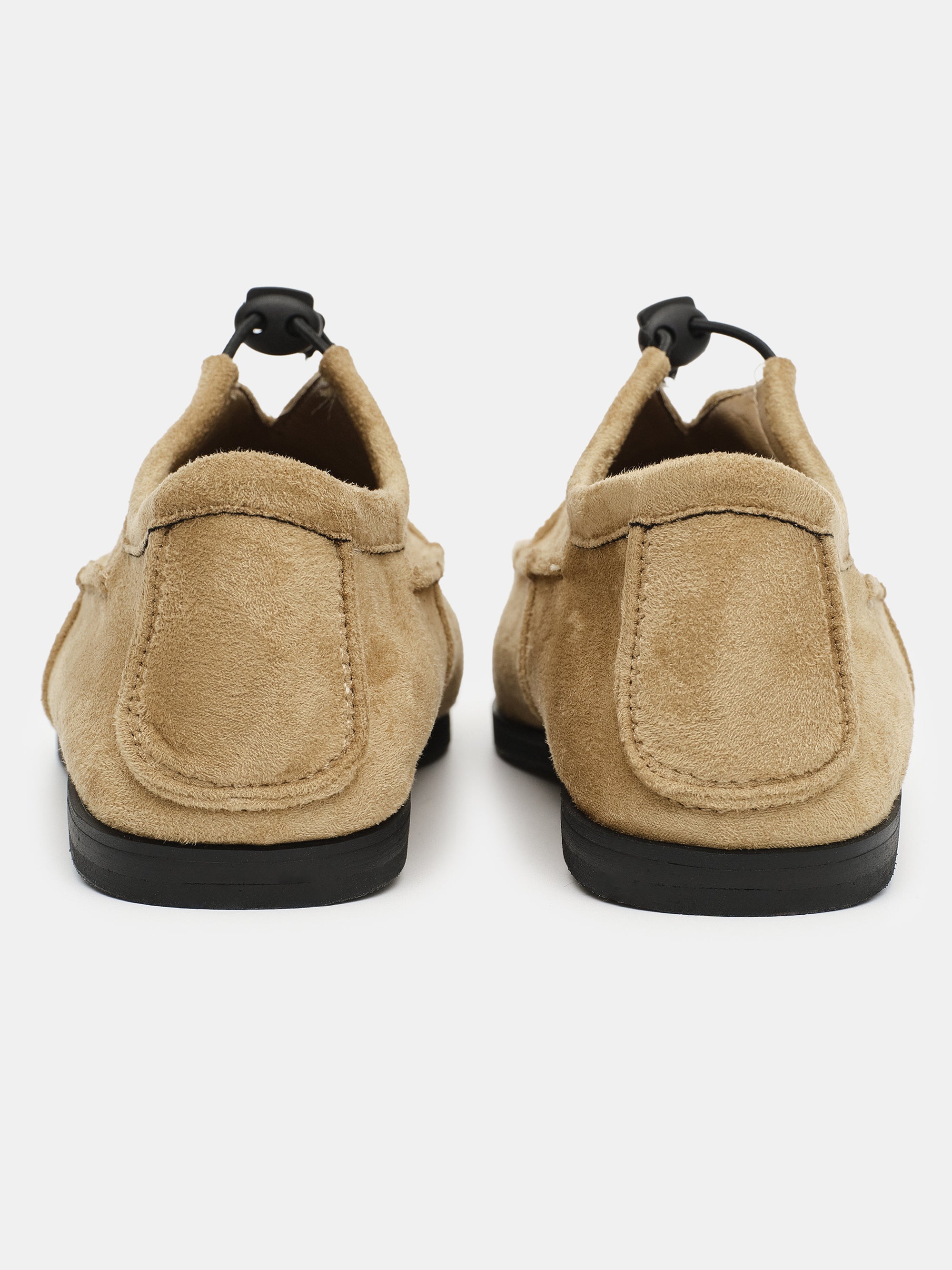 Square Toe Moccasin, Beige