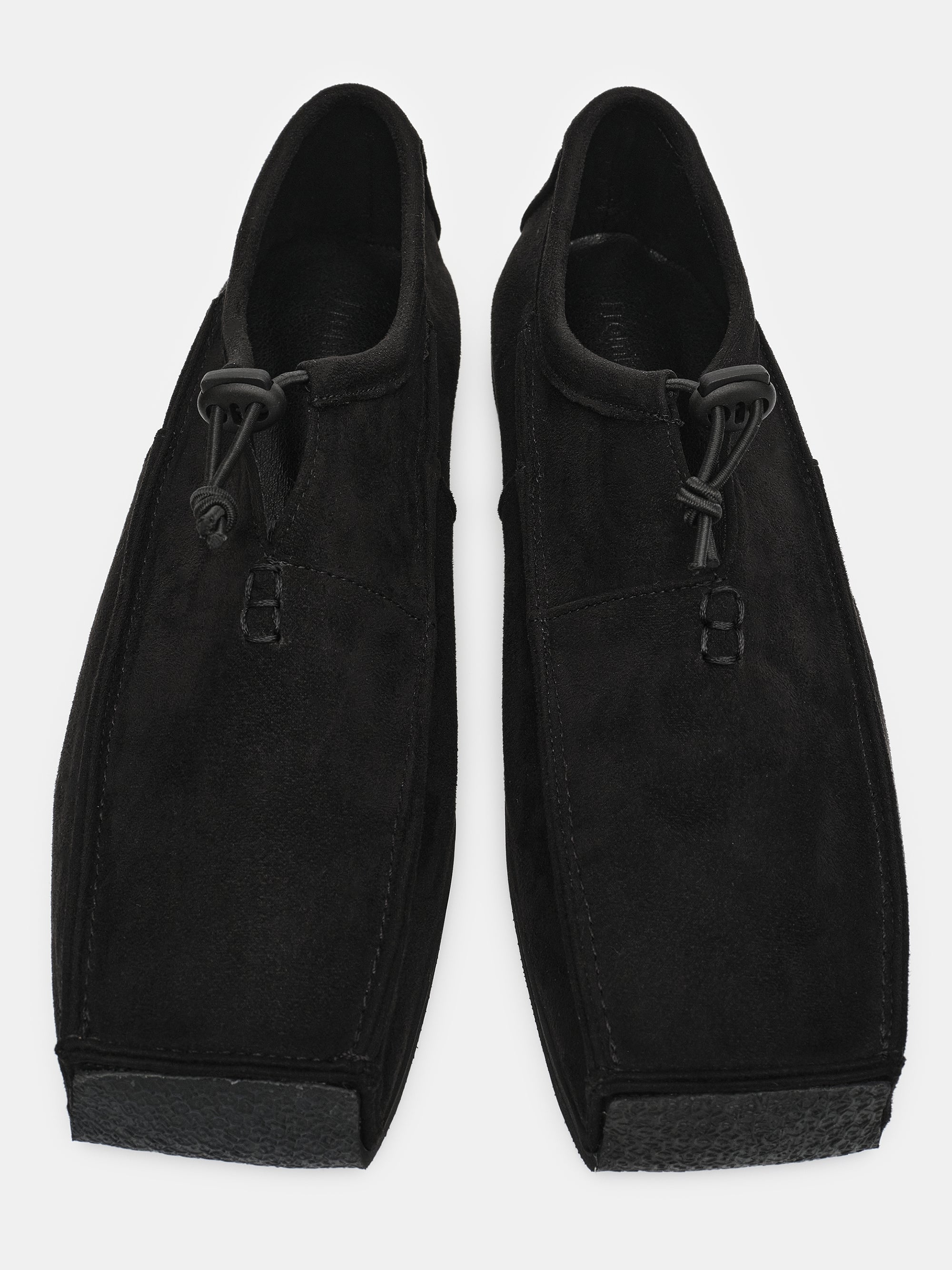 Square Toe Moccasin, Black