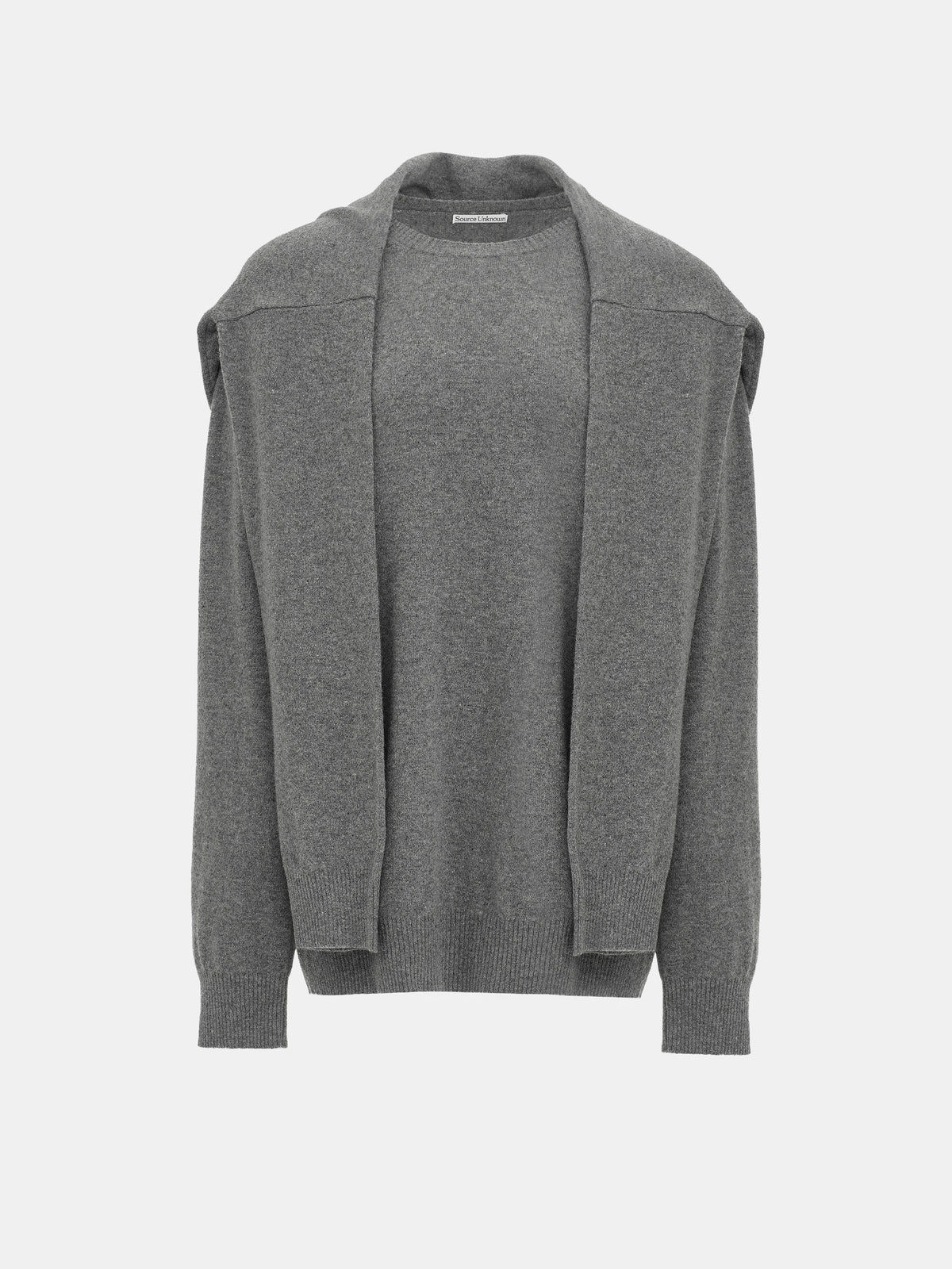 Tio Extra Shawl Sweater, Grey