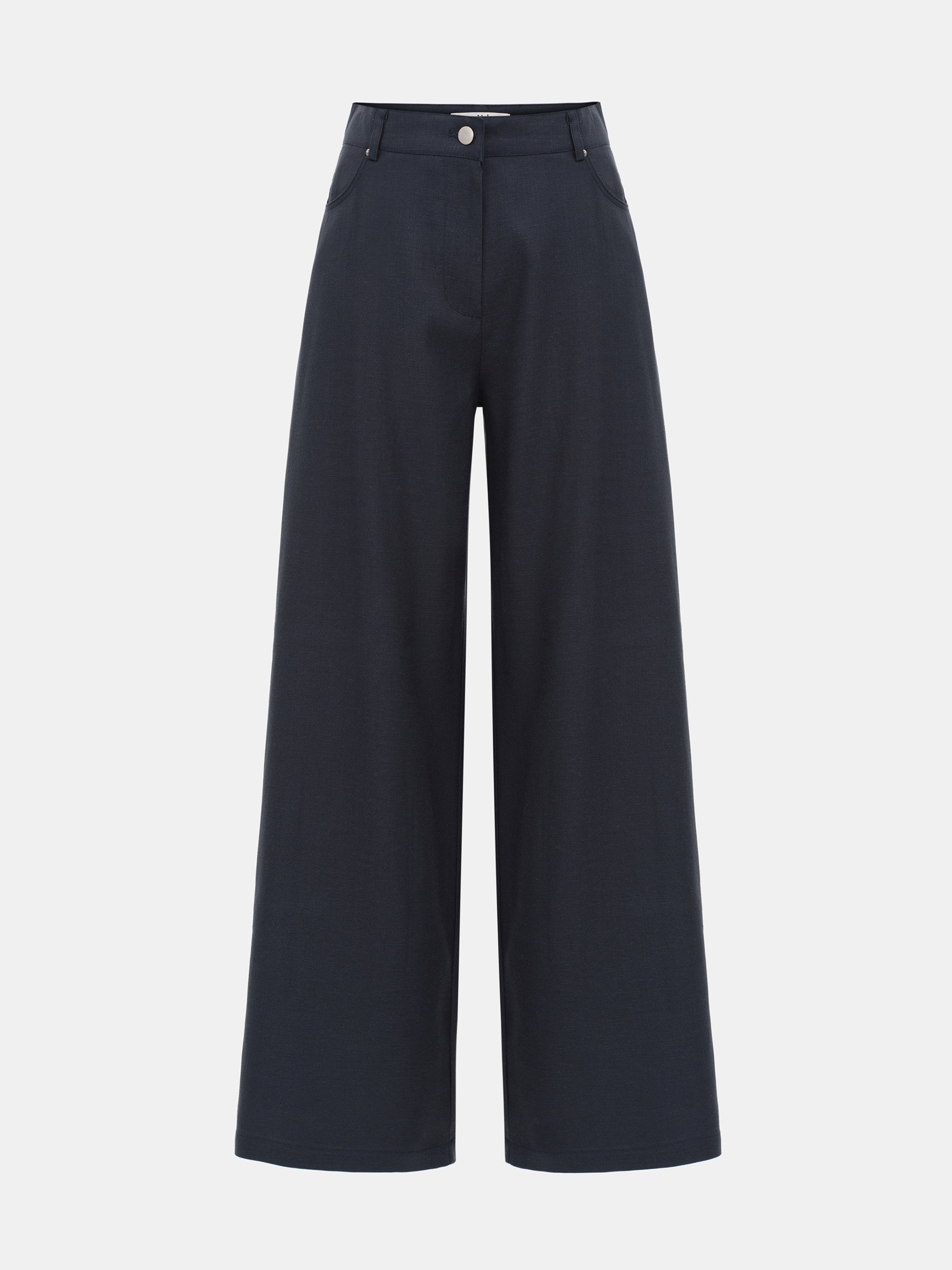 Mirko Fluid Tencel Denim Pants, Navy