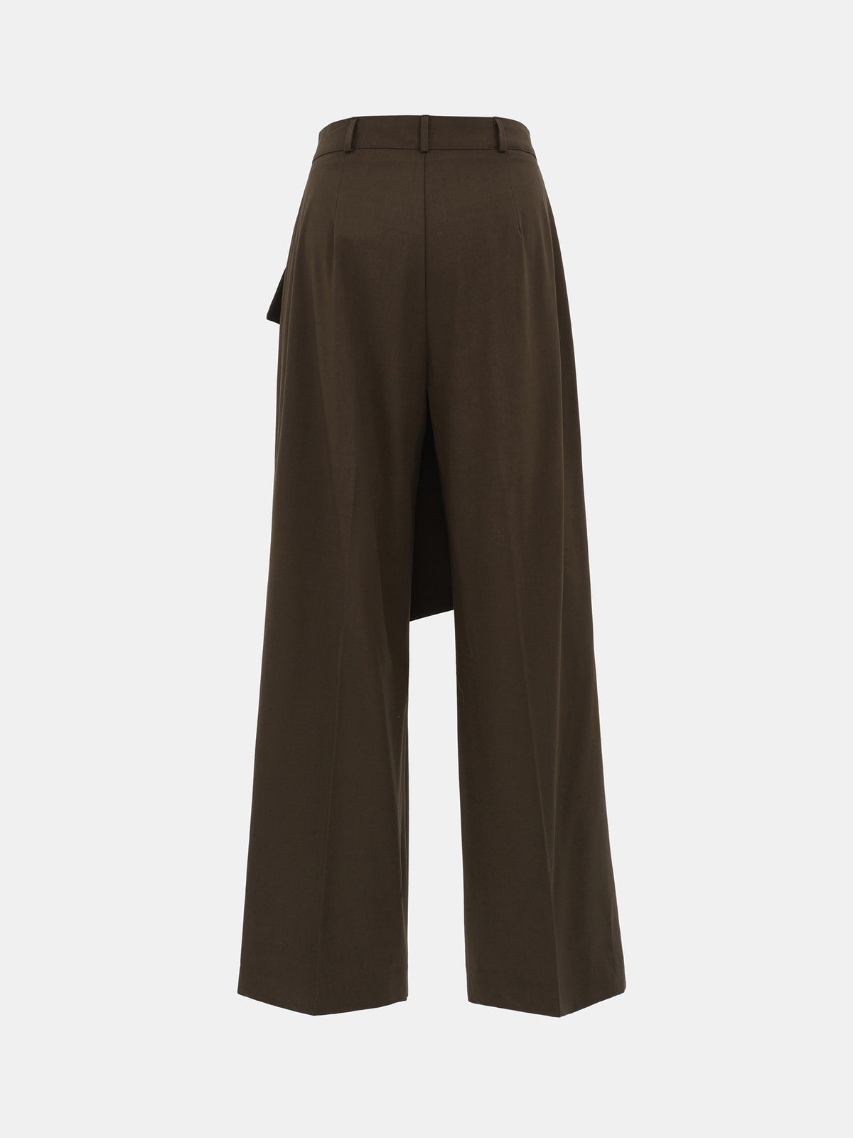 Hane Wide Pareo Trousers, Brown