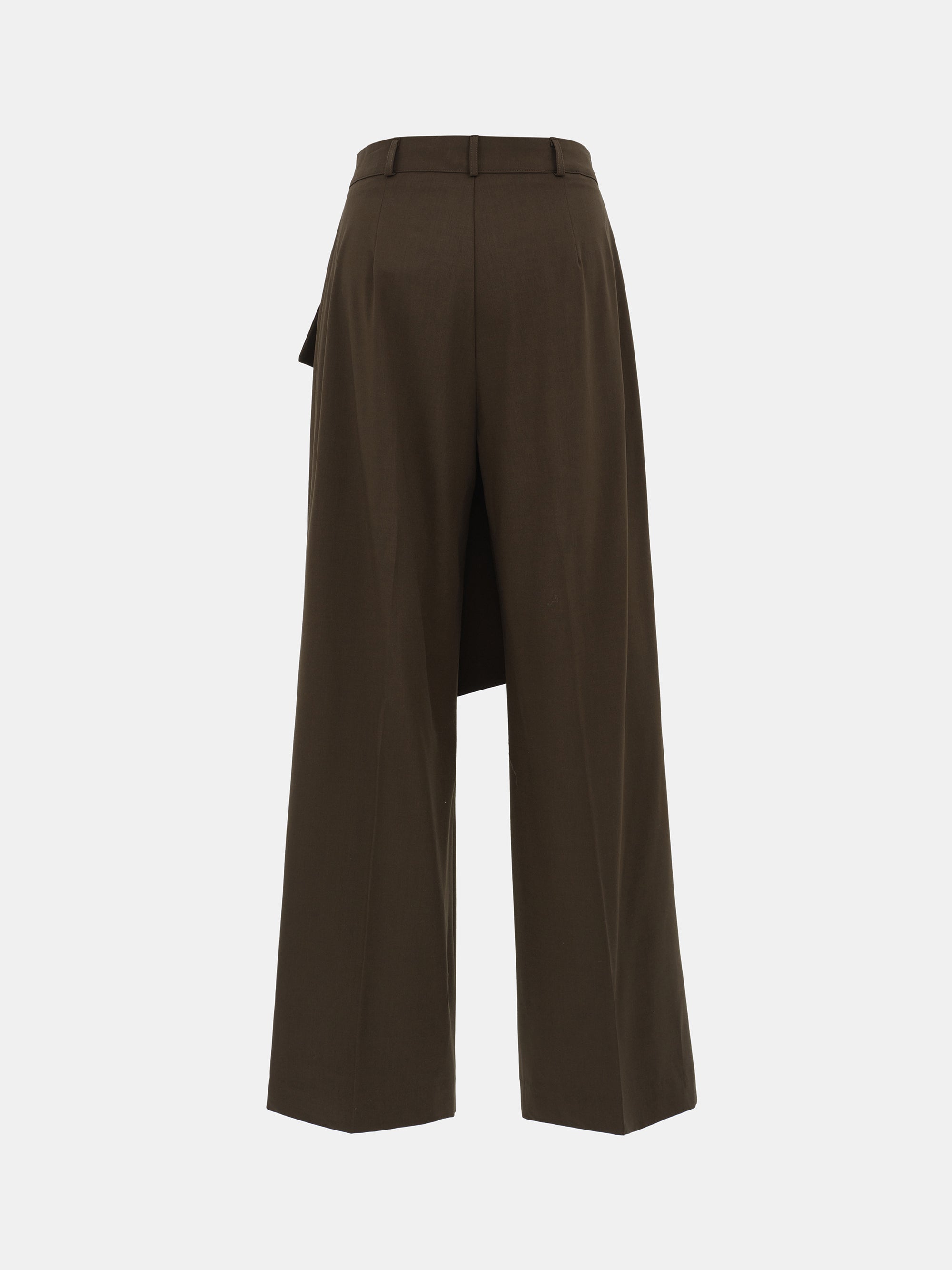 Hane Wide Pareo Trousers, Brown