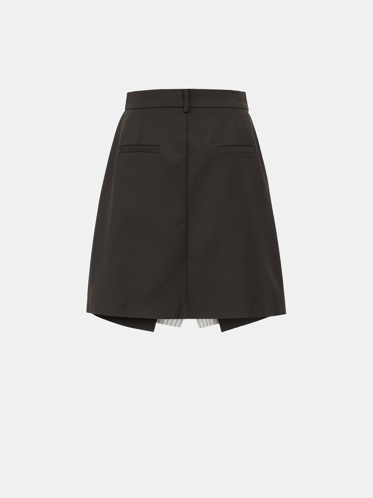 Maia Layered Wrap Midi Skirt, Brown