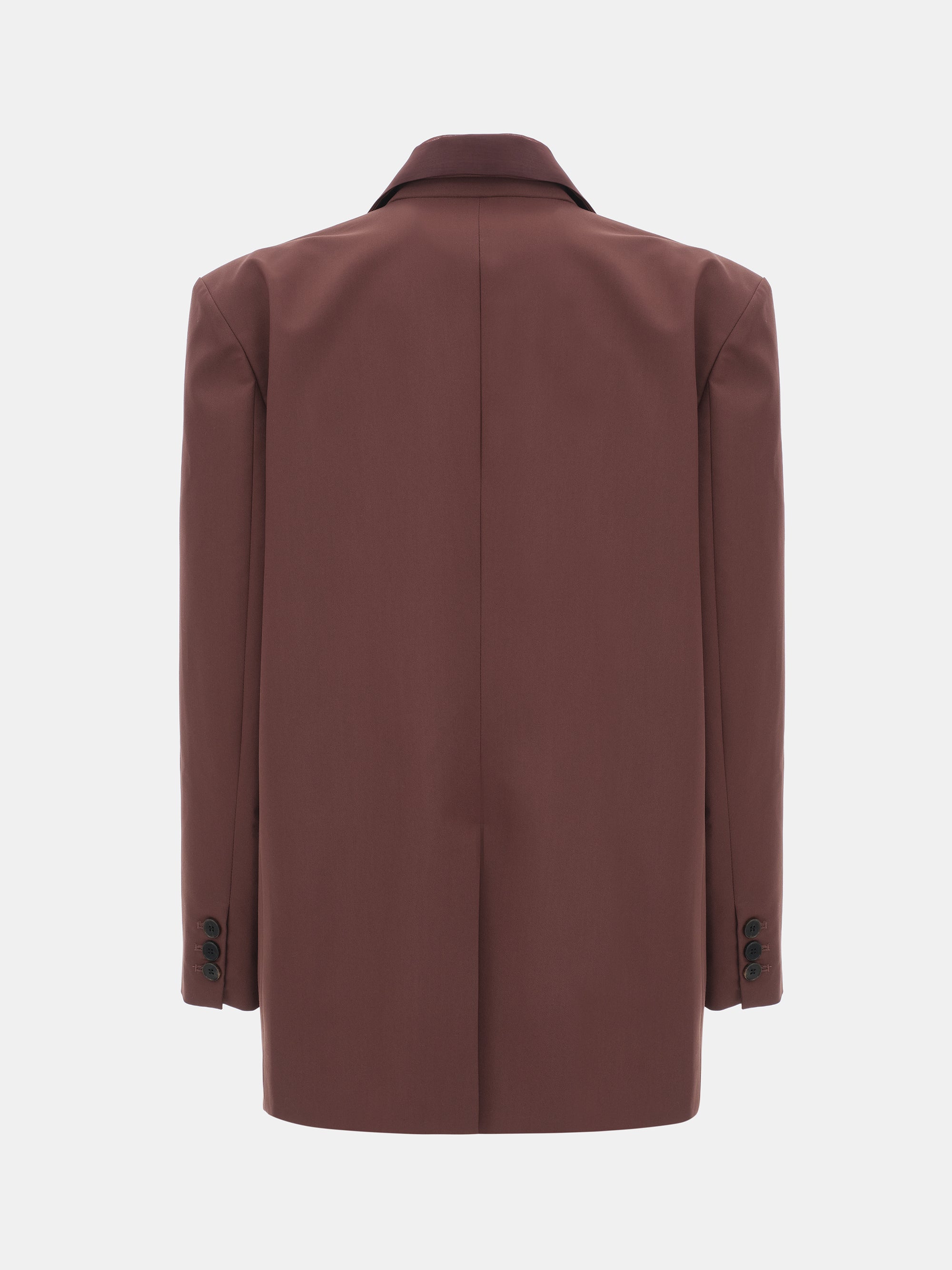 Molly Sheer Collar Blazer, Wine