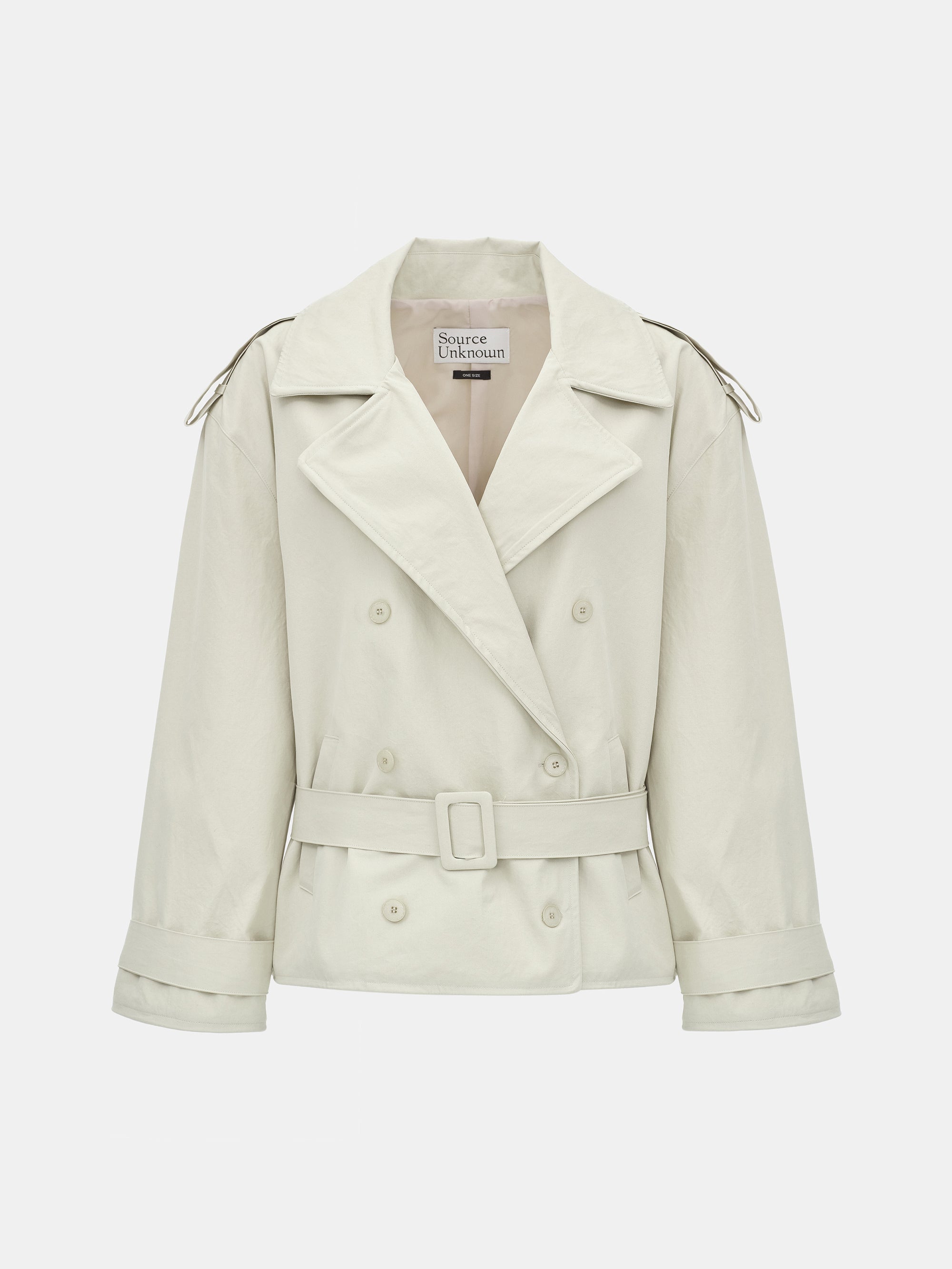 Bibi Wired Short Trench, Ivory