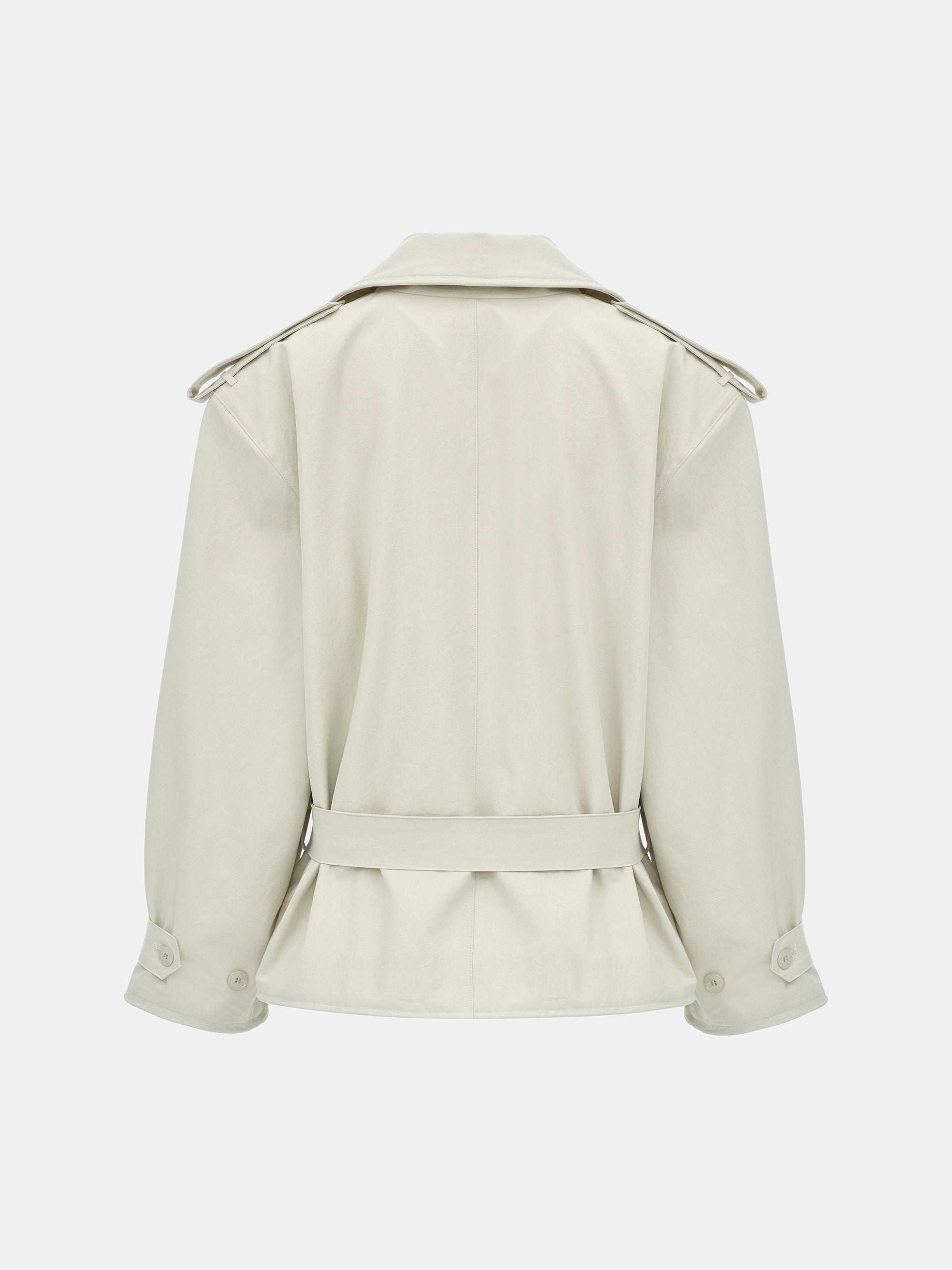 Bibi Wired Short Trench, Ivory