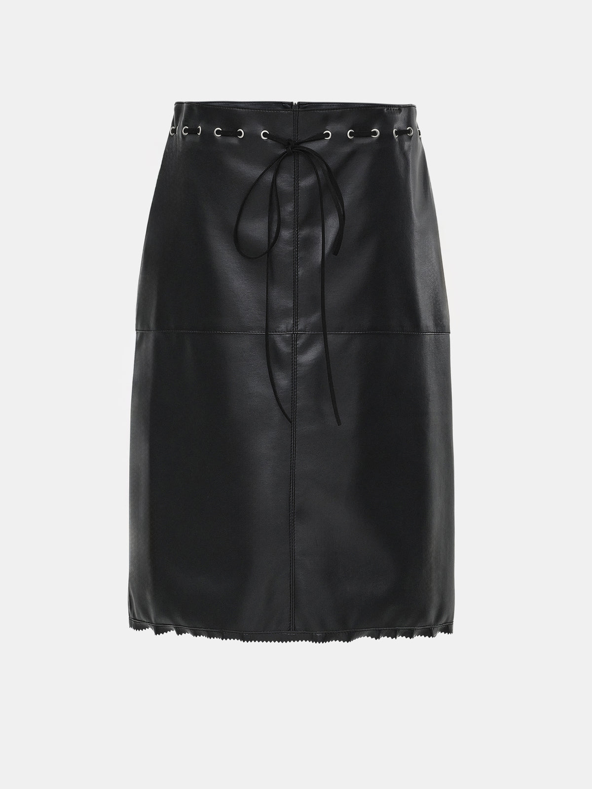 Talamo Faux Leather Skirt, Black